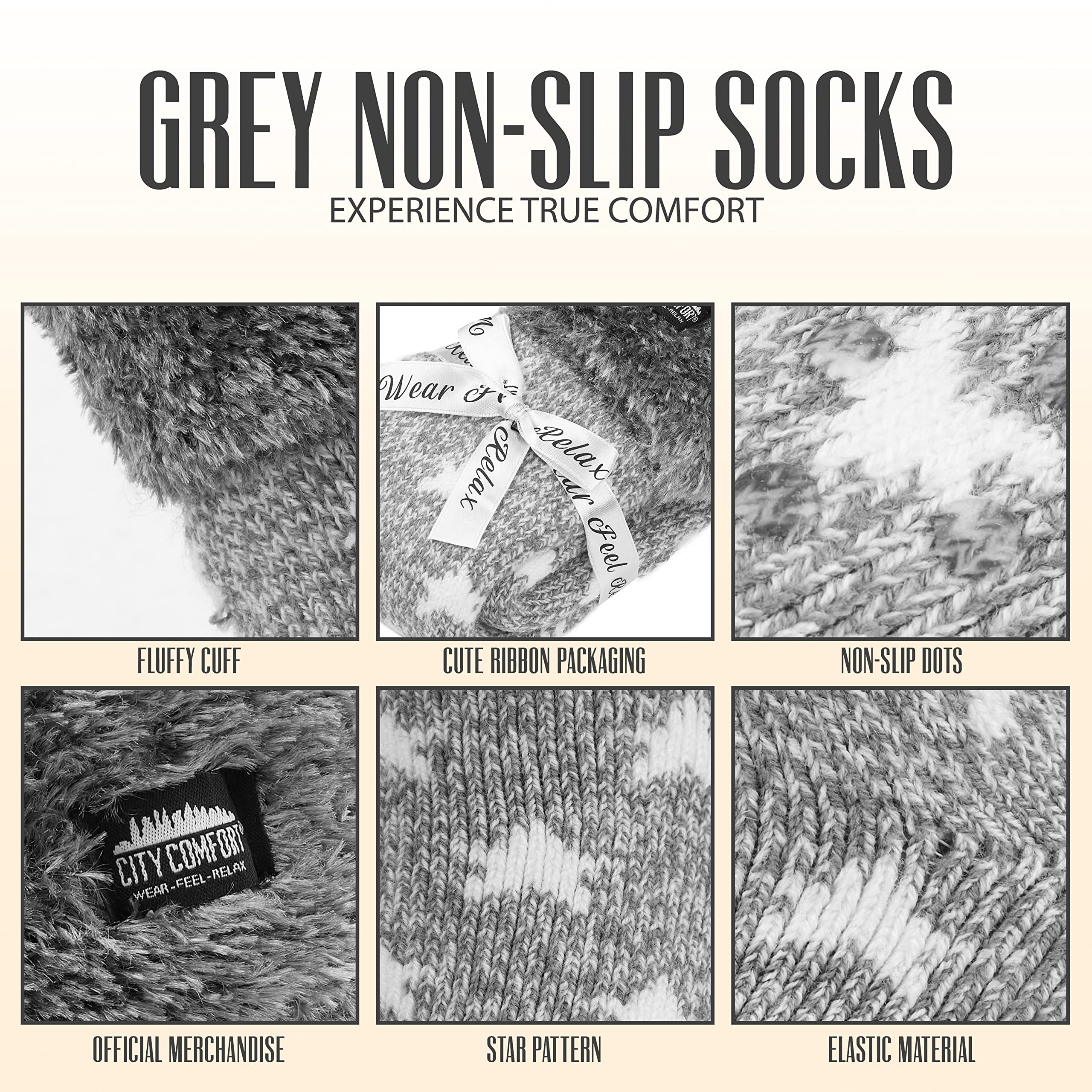 **Cozy Fleece Non-Slip Slipper Socks for Women & Teens - Warm Fluffy House Socks, One Size Fits Most - Perfect for Lounging, Relaxing & Gifts**    *(Use Cases: Ideal for cozy nights at home, relaxing by the fireplace, or as a thoughtful gift for birthdays and holidays.)*