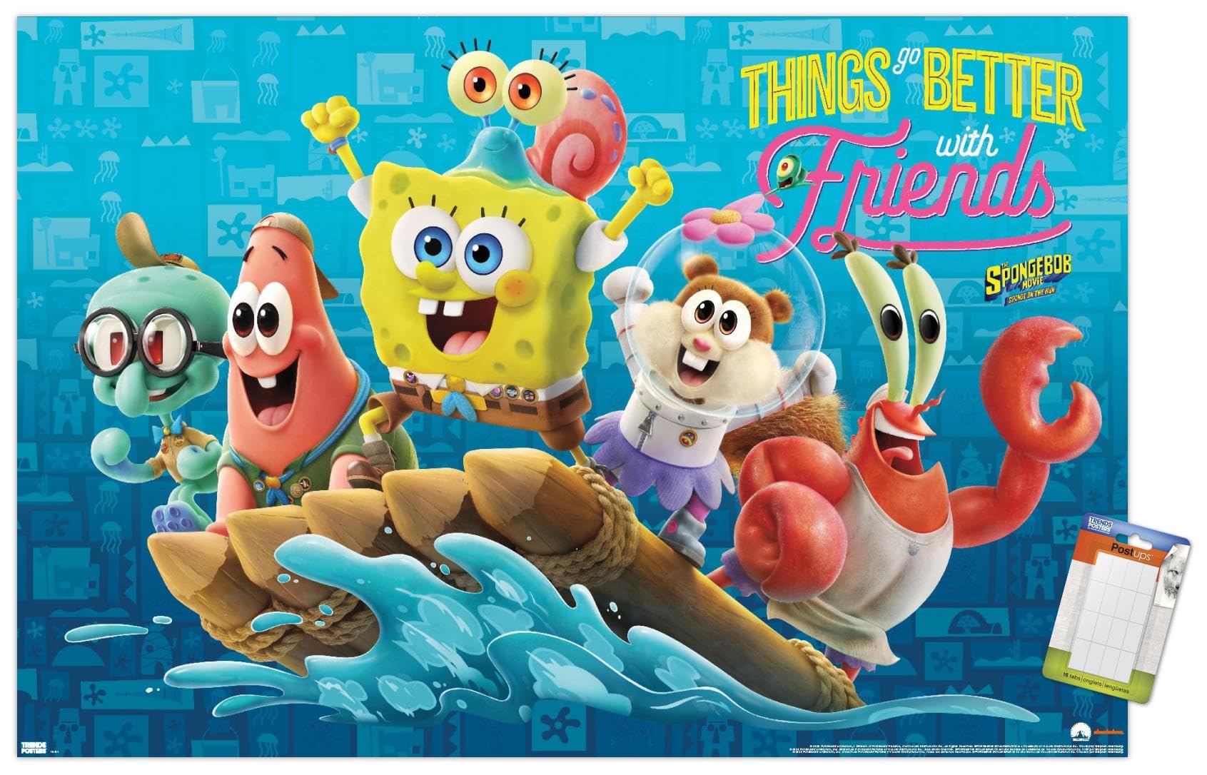 Trends International The SpongeBob Movie: Sponge On The Run - Premium Friends Wall Poster 22.375