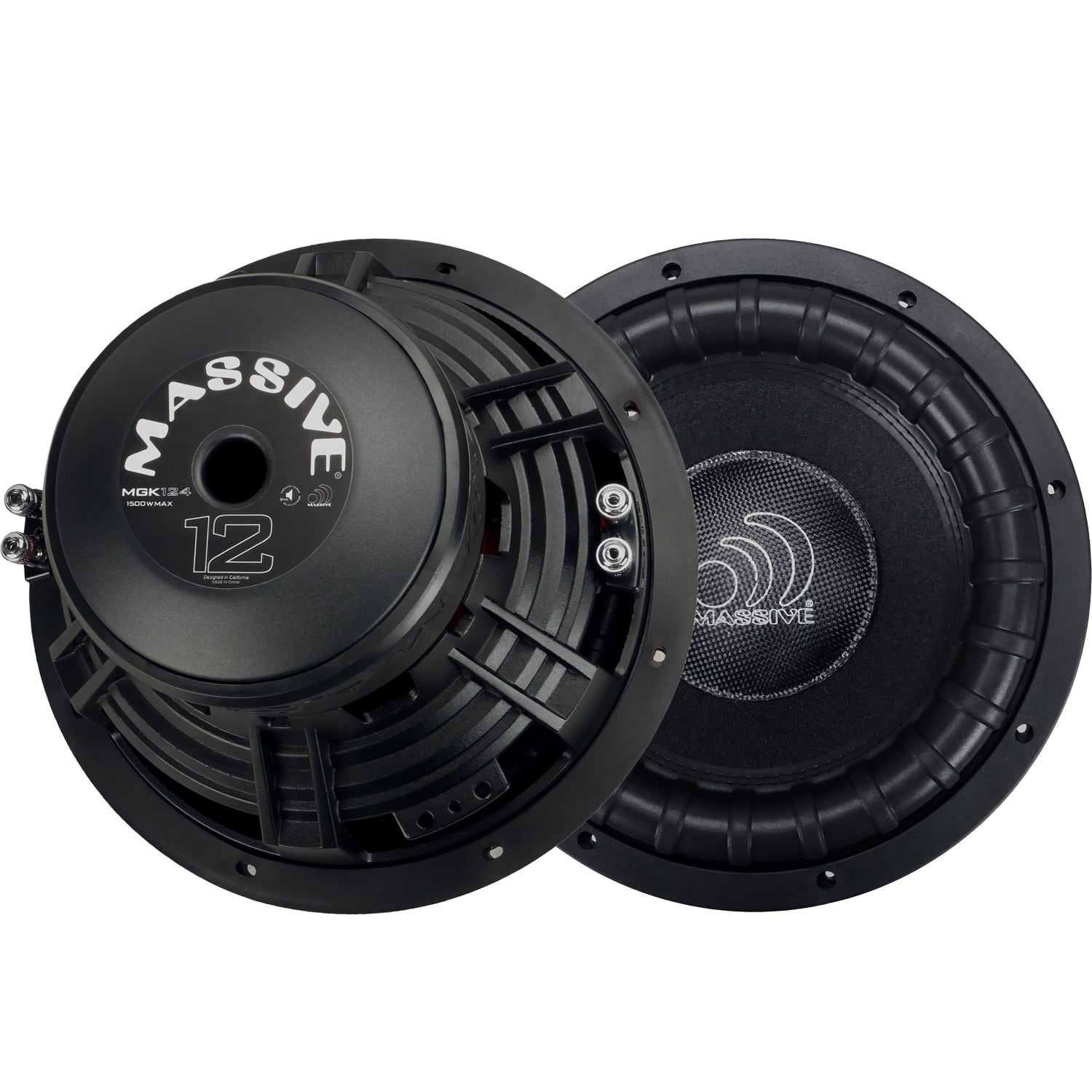 MGK124 12-Inch 750 Watts RMS Dual 4 Ohm Car Subwoofer - Powerful Bass for Car Audio Systems & Home Theater
