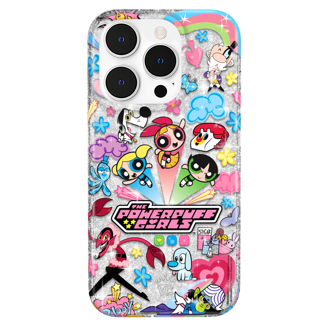The Powerpuff Girls Girl Power iPhone Case - Cute Cartoon Character Phone Cover for iPhone 13/12/11/X/8/7 - Perfect for Fans, Kids, and Gift Giving - Durable Protection for School, Work, and Everyday Use