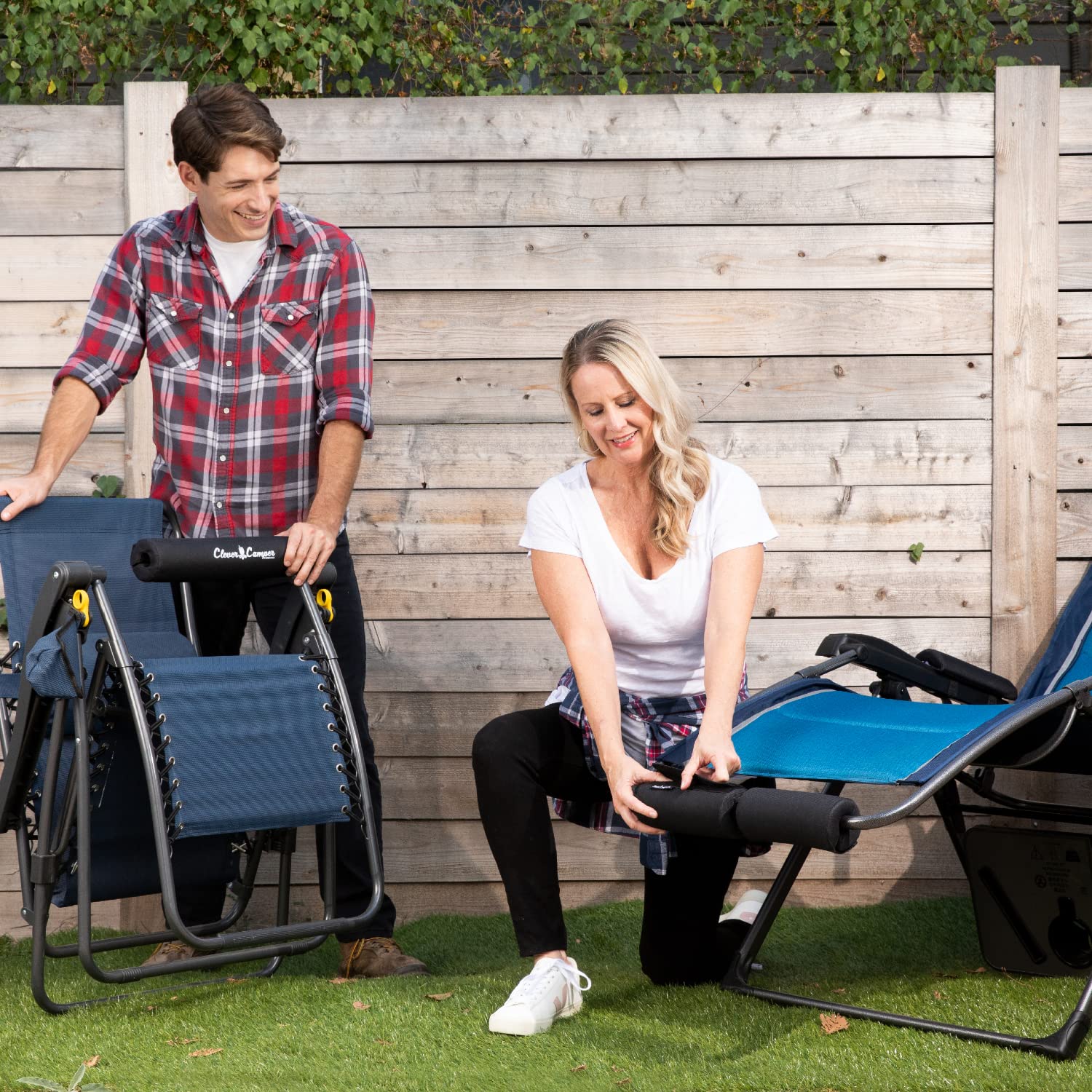 Original Zero Gravity Chair Cushion with Foot Rest - Ultra Comfortable Support for Relaxation | Perfect for Outdoor Camping, Folding Recliners & Backyard Lounging (Standard Size 15.75