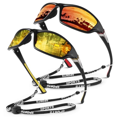 C Black Red Frame/Amber-scarlet Mirrored Lens+black Yellow Frame/Night Vision Lens