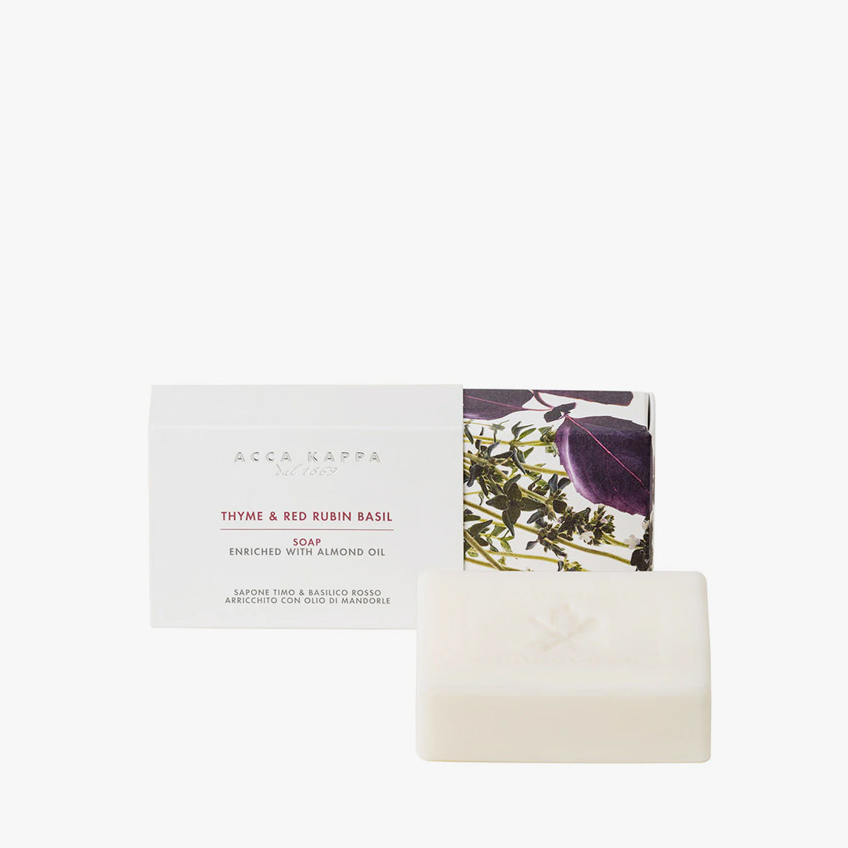 Natural Thyme & Red Rubin Basil Handmade Soap - Organic Herbal Soap for Sensitive Skin & Aromatherapy | Perfect for Daily Cleansing, Spa Days & Relaxation Gifts