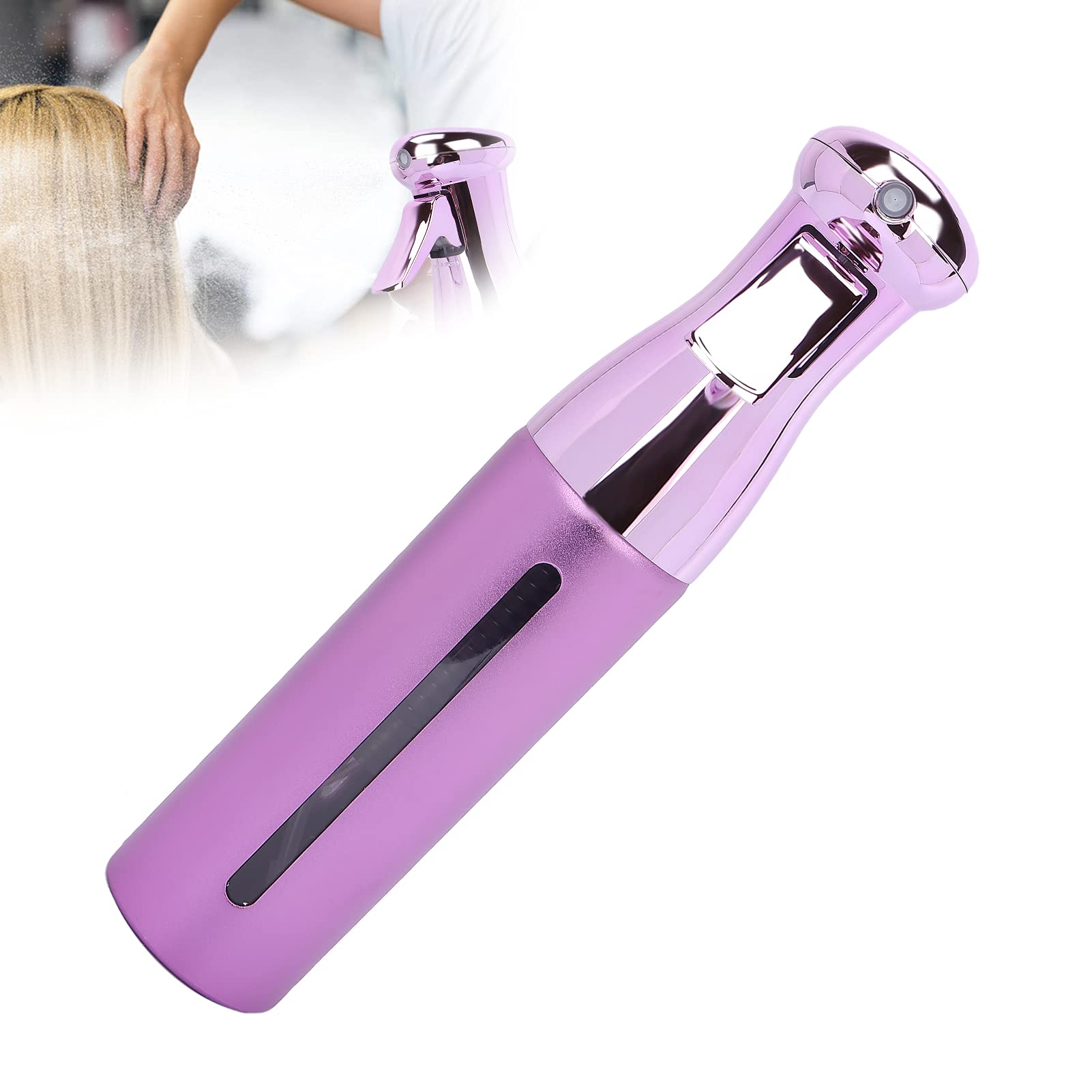 Leak-Proof Mist Spray Bottle for Hair Styling - Empty Hair Spray Bottle for Salon & Barber Use (Purple) | Perfect for Hair Moisturizing, Styling & Travel