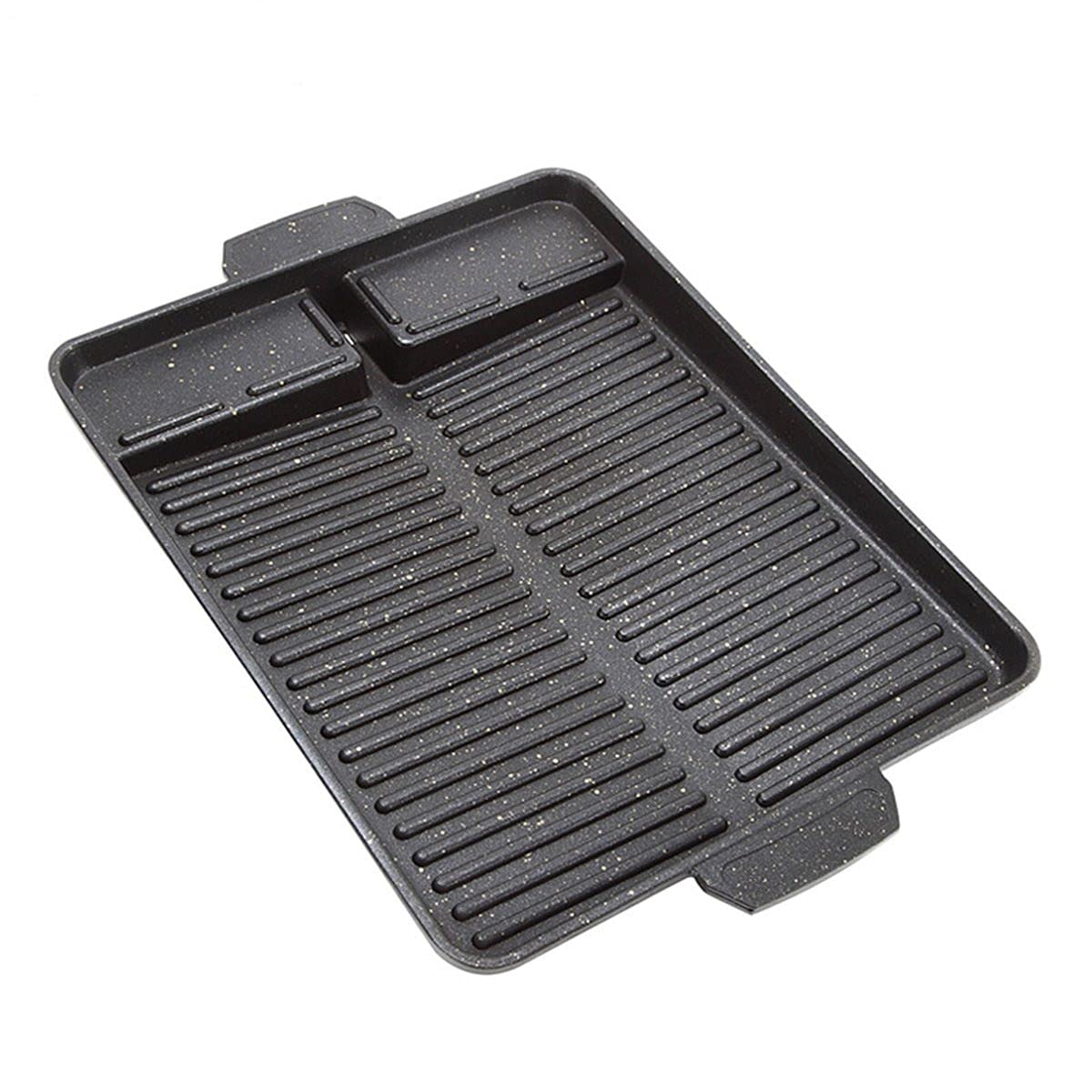 Portable Korean BBQ Grill Pan - Non-Stick Charcoal & Butane Gas Grill Plate for Indoor/Outdoor Cooking - Perfect for Backyard, Picnic, Beach, Camping & Party BBQ