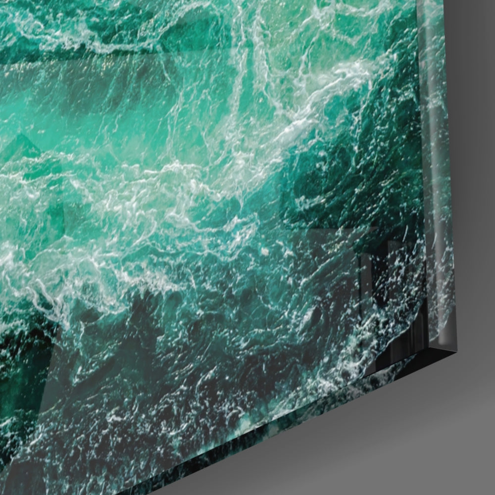 Green Waves - Eco-Friendly Home Decor & Sustainable Gifts for Housewarming, Wedding, Birthday - Perfect for Living Room, Bedroom, Office Decor
