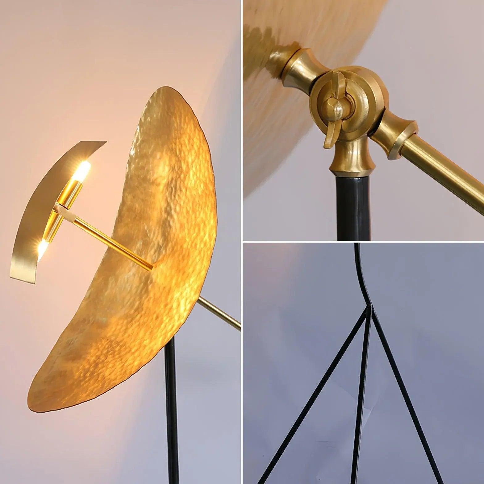Modern Adjustable Tripod Floor Lamp - 3-Light Standing Lamp with Dimmer for Living Room, Bedroom & Office - Stylish Industrial Lighting Fixture for Home Decor