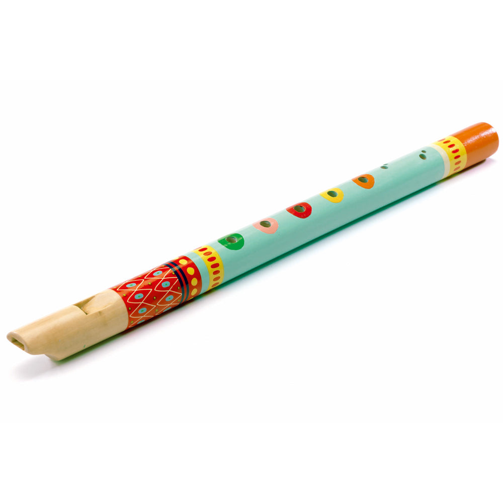 Djeco Wooden Recorder for Kids - Musical Instrument for Beginners - Perfect for Music Lessons, Classroom & Home Play
