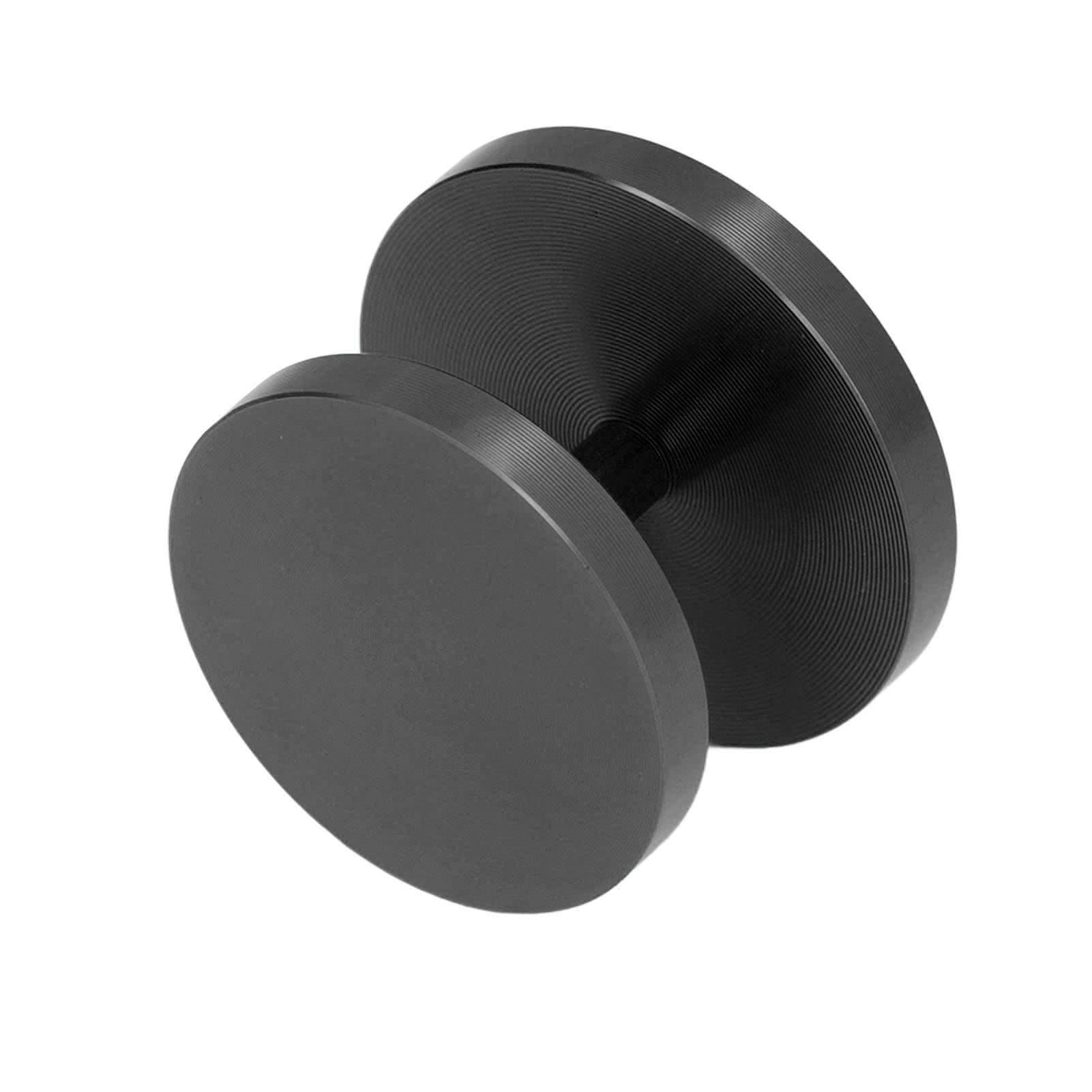 Premium Dual-Sided Coffee Tamper - Aluminum Hand Coffee Press with Double Head for Espresso & French Press (Black) | Perfect for Home Baristas & Coffee Shops