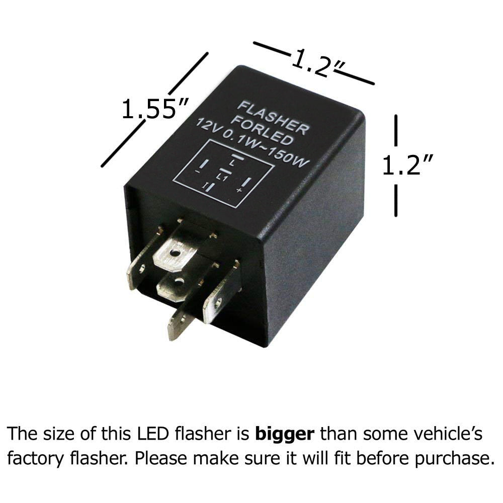 5 Pin EP27 FL27 LED Flasher Relay - Fix Hyper Flash for LED Turn Signal Lights | Compatible with Cars, Trucks, Motorcycles & Trailers