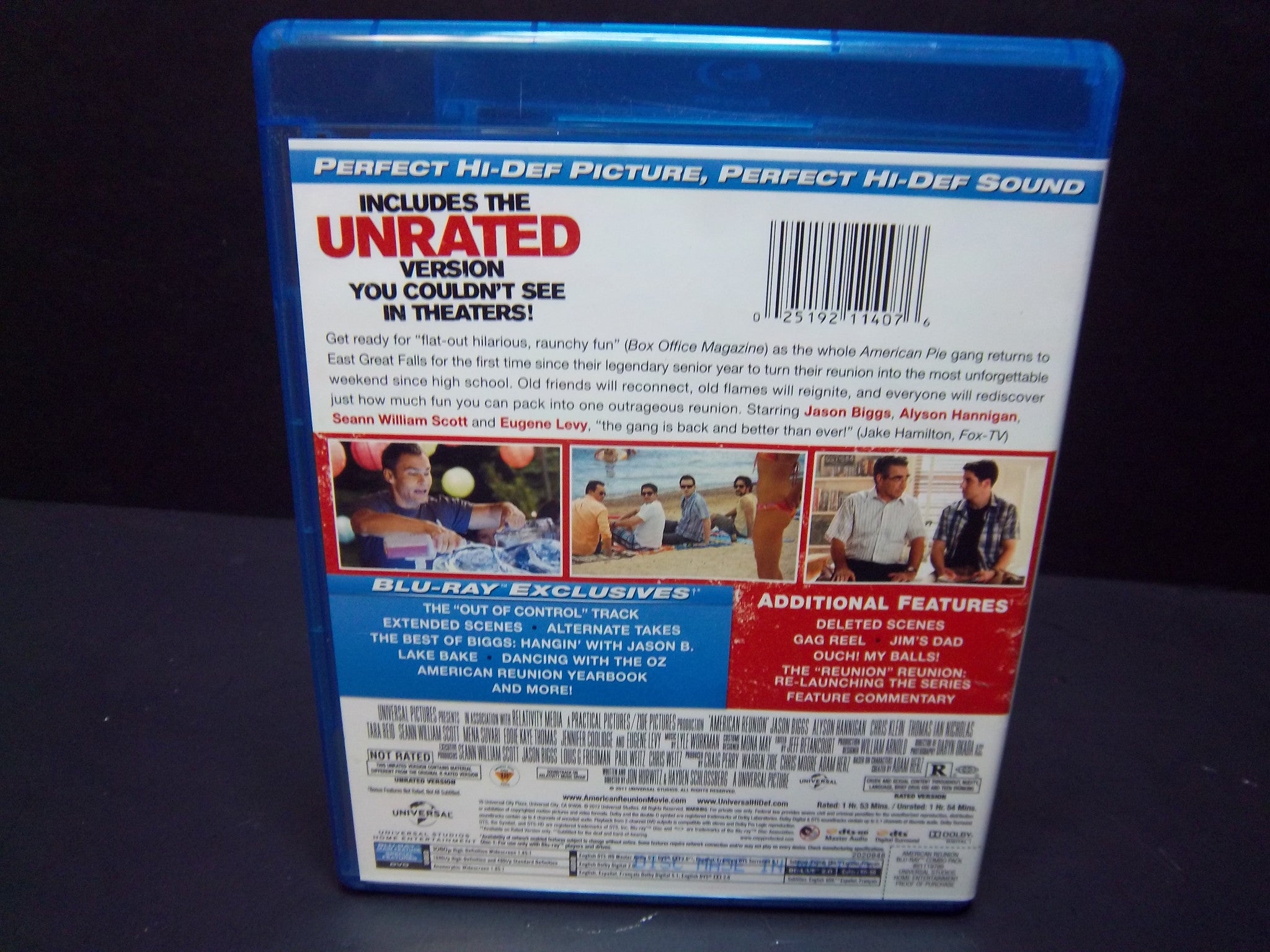 American Reunion Blu-ray + DVD Combo Pack | Starring Jason Biggs, Alyson Hannigan, Chris Klein | Perfect for Movie Nights & Comedy Lovers
