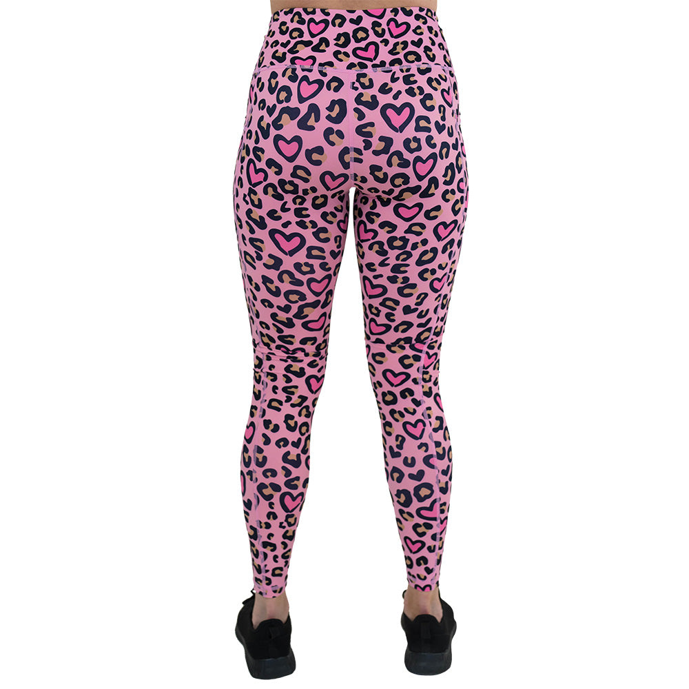 Wild At Heart Leggings - High Waist Yoga Pants for Women, Soft & Stretchy Workout Leggings - Perfect for Yoga, Gym, Running and Everyday Wear