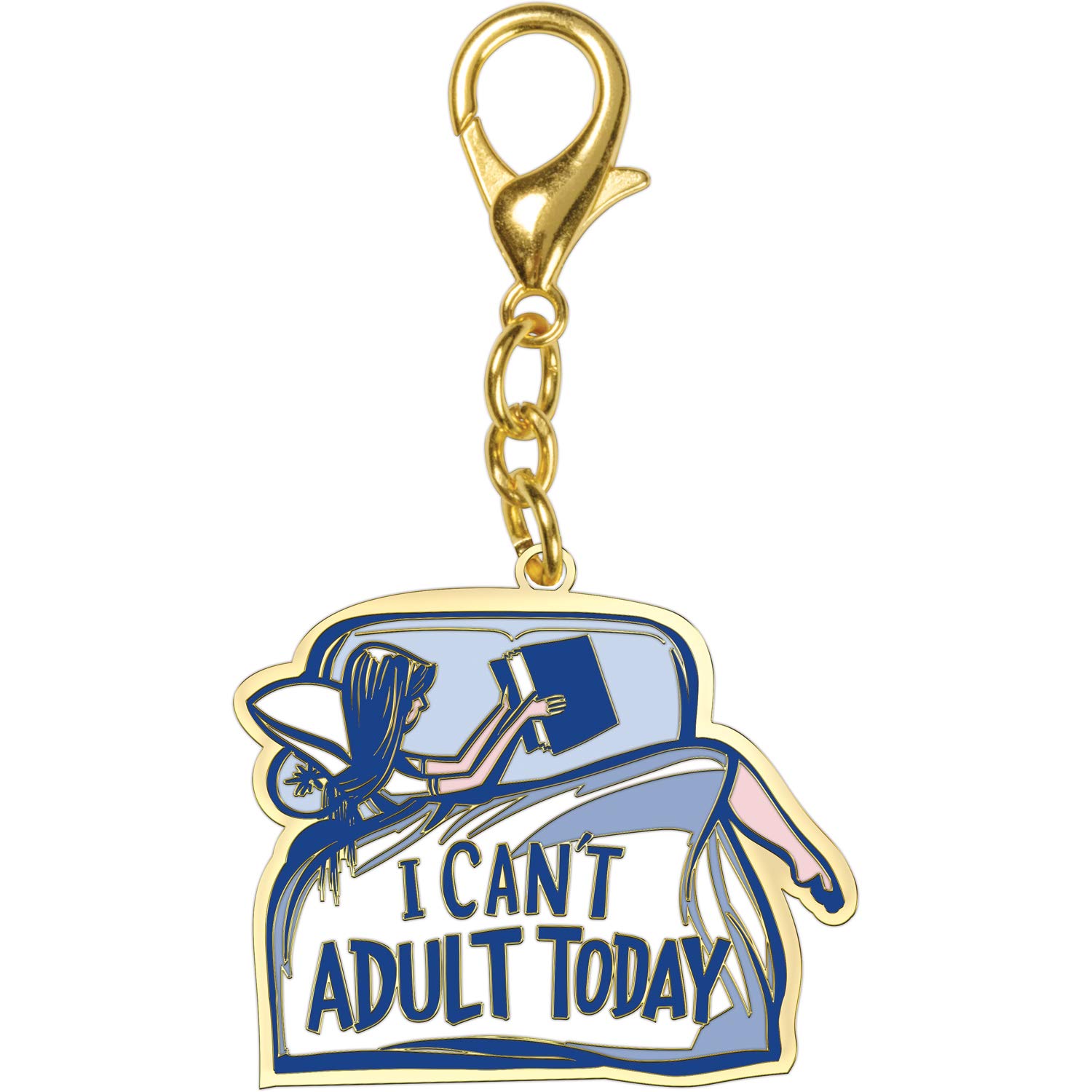Funny Keychain - 'I Can't Adult Today' Novelty Gift for Stress Relief - Perfect for Office, Home, or Car Keys Accessories