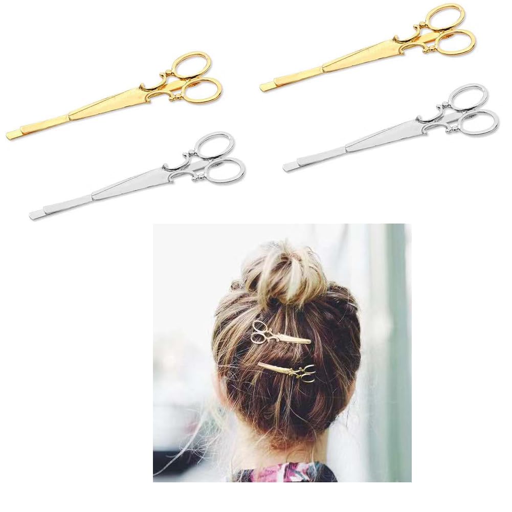 Professional Hair Stylist Gift Set - Stainless Steel Hair Cutting Scissors, Barrettes & Hair Pins for Women, Hairstylists & Cosmetologists - Perfect Christmas & Birthday Gifts for Salon Professionals & Beauty Lovers - Great for Styling, Cutting & Hair Accessories in Salons & Home Use