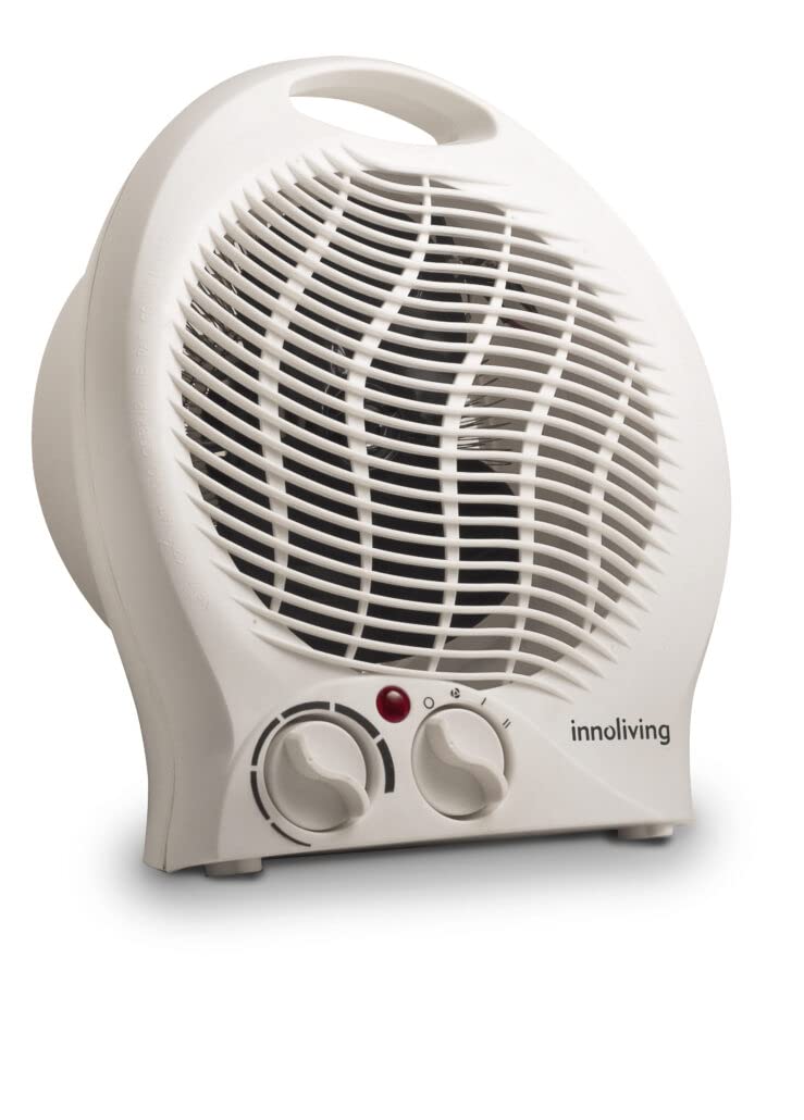 2000W Modern Electric Space Heater with 2 Adjustable Knobs - Energy Efficient Indoor Heating for Home, Office & Bedroom - INN-580 Model