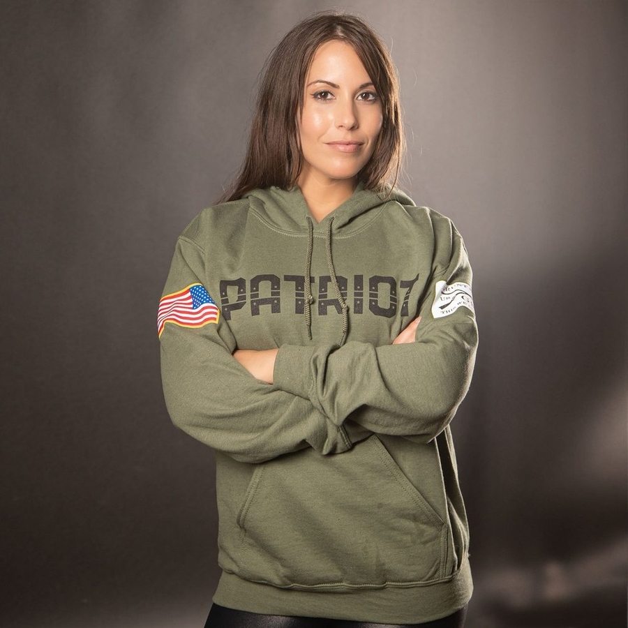 Patriot Hoodie for Men & Women - Military Green Tactical Sweatshirt | Warm & Comfortable Pullover for Outdoor Activities, Hiking, and Casual Wear