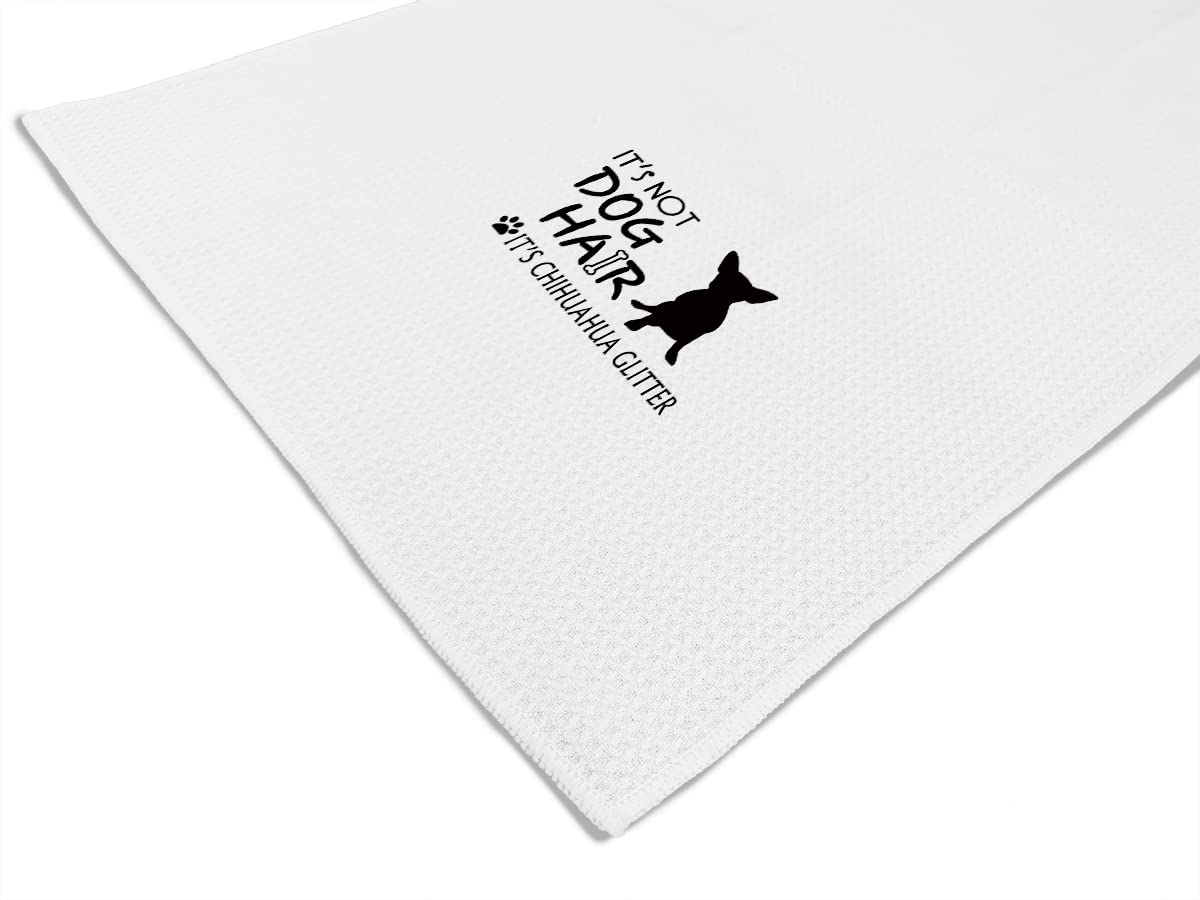 Funny Chihuahua Glitter Hand Towels - Kitchen & Dish Towels for Dog Lovers | Cute Fall Decor & Perfect Gift for Dog Moms, Girls & Women | Ideal for Kitchen, Bathroom & Dog-Themed Parties