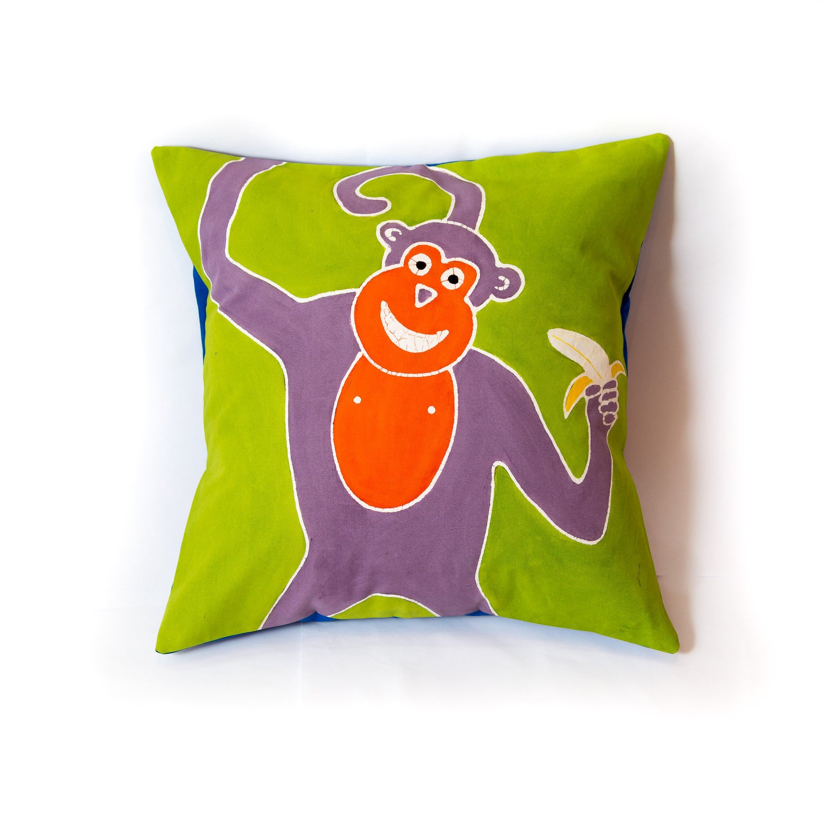 Premium Safari Fun Monkey Cushion Cover - Soft Decorative Pillow Case for Living Room, Bedroom & Nursery Decor - Wild Animal Theme Home Accessories