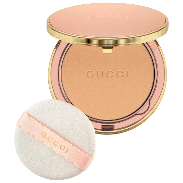Gucci Matte Natural Beauty Powder Compact - Oil Control & Flawless Finish for Everyday Makeup & Touch-Ups