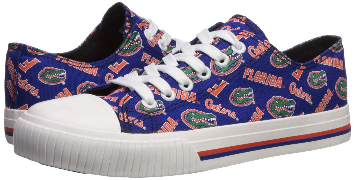 FOCO Women's NCAA Team Logo Low Top Canvas Sneakers - Comfortable Casual Shoes for College Fans | Perfect for Game Day, Campus Wear & Everyday Fashion