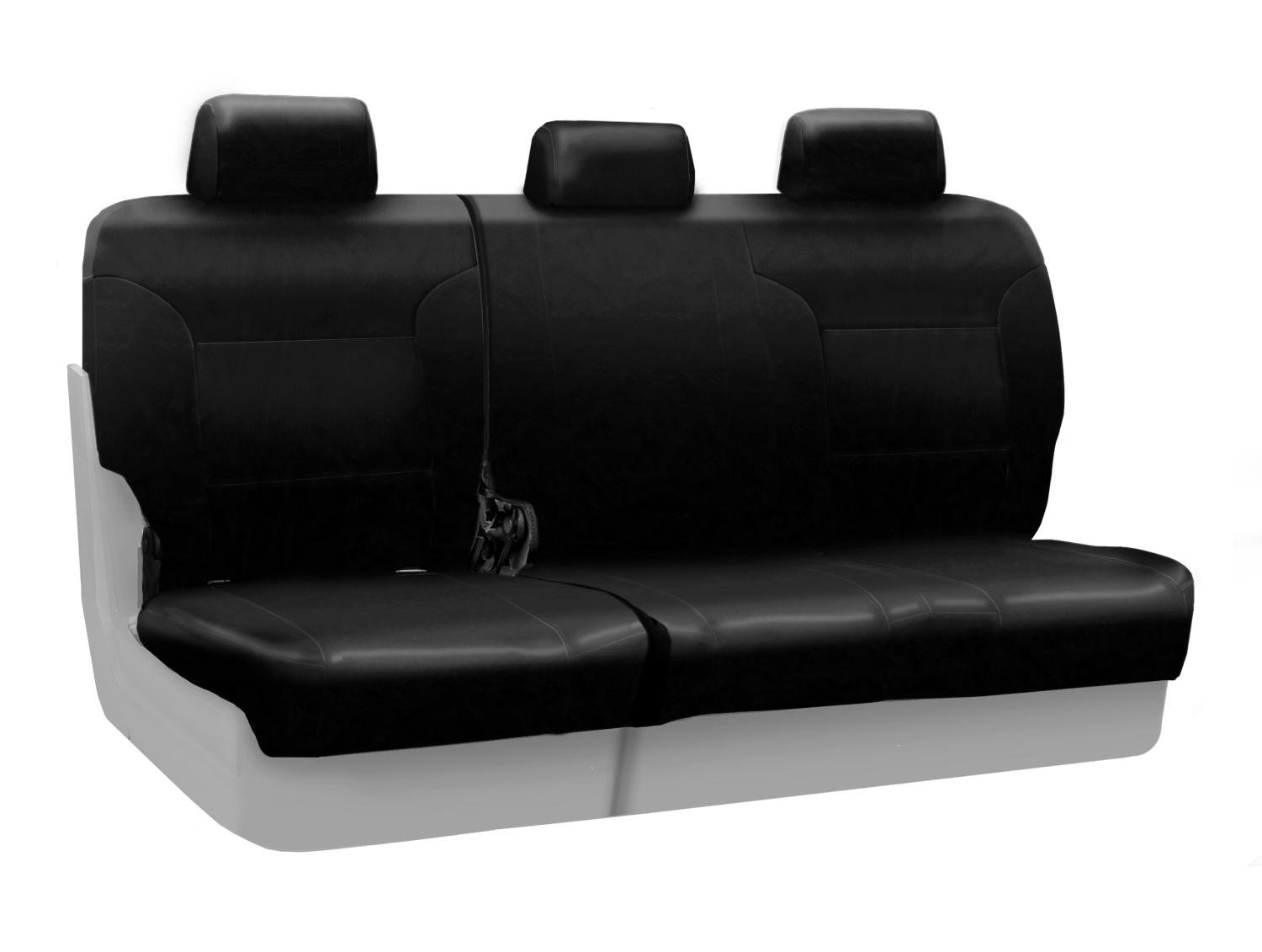 Coverking Rear 60/40 Bench Custom Fit Seat Cover for Toyota Tacoma - Rhinohide Black | Durable Truck Seat Protection for Work & Adventure