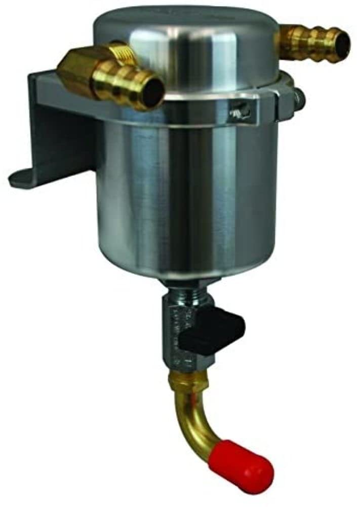 Moroso 85520 High Performance Air Oil Separator Catch Can - Large Body Design for Ford F-150 5.0L V8 & Ecoboost Engines - Reduces Engine Sludge & Improves Performance - Perfect for Off-Roading & Towing Applications