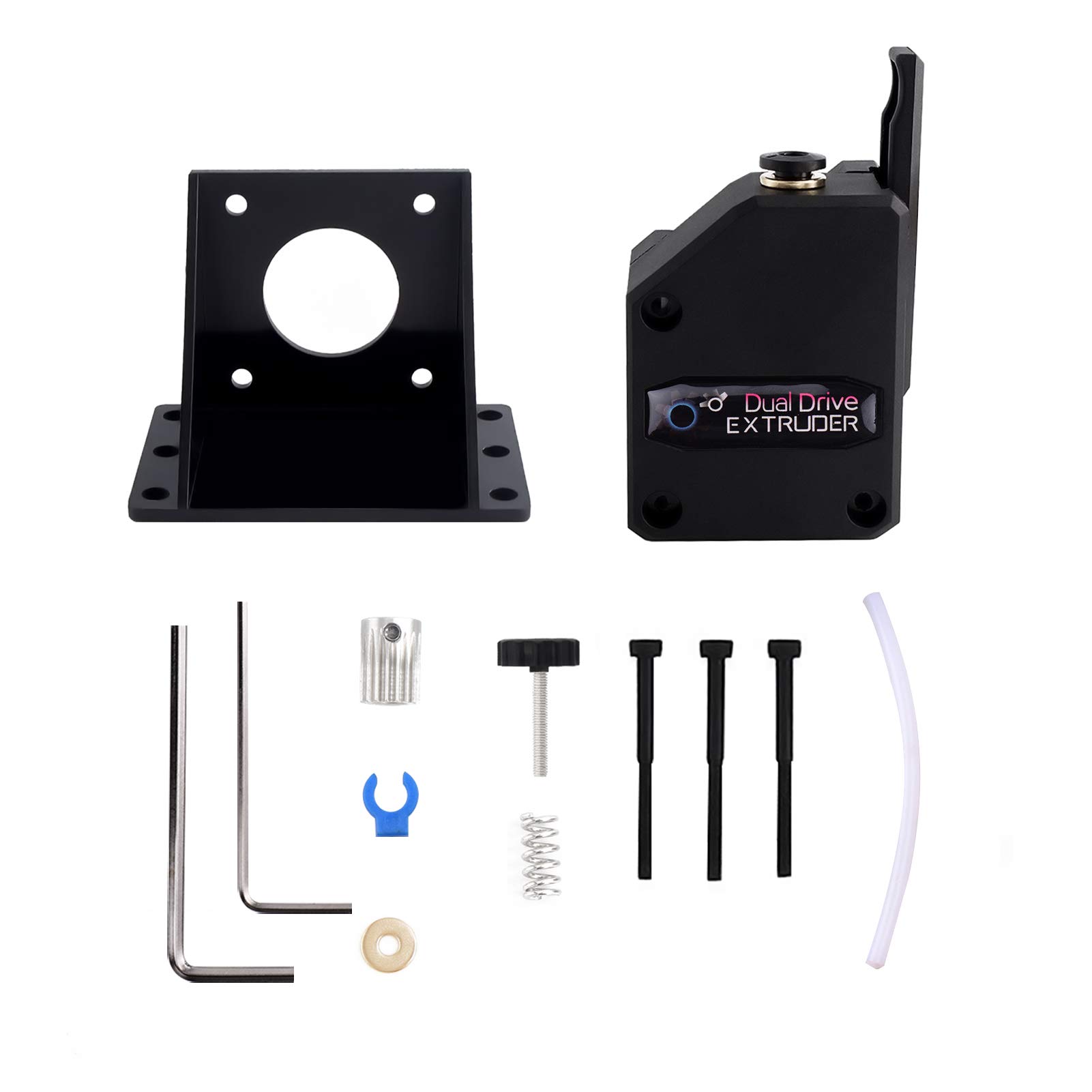 Baugger Upgraded Dual Drive BMG Extruder 1.75mm - High Performance 3D Printer Parts Compatible with CR10, Ender 3, Wanhao D9, Anet E10, Geeetech A10 & DIY 3D Printers | Perfect for Precision Printing & Filament Control
