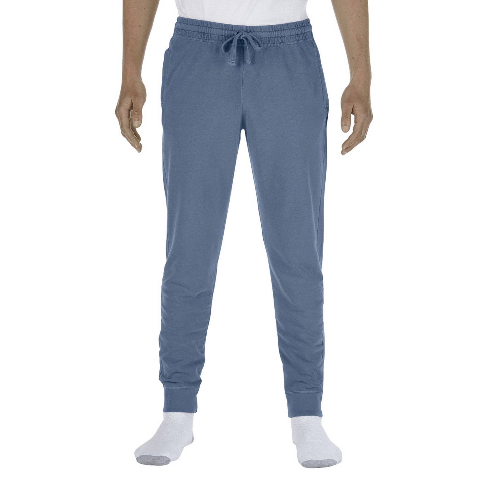 Comfort Colors Men's Jogger Pants - Relaxed Fit Casual Sweatpants for Men (Medium, Blue Jean) | Perfect for Lounge Wear, Gym, Running & Everyday Comfort