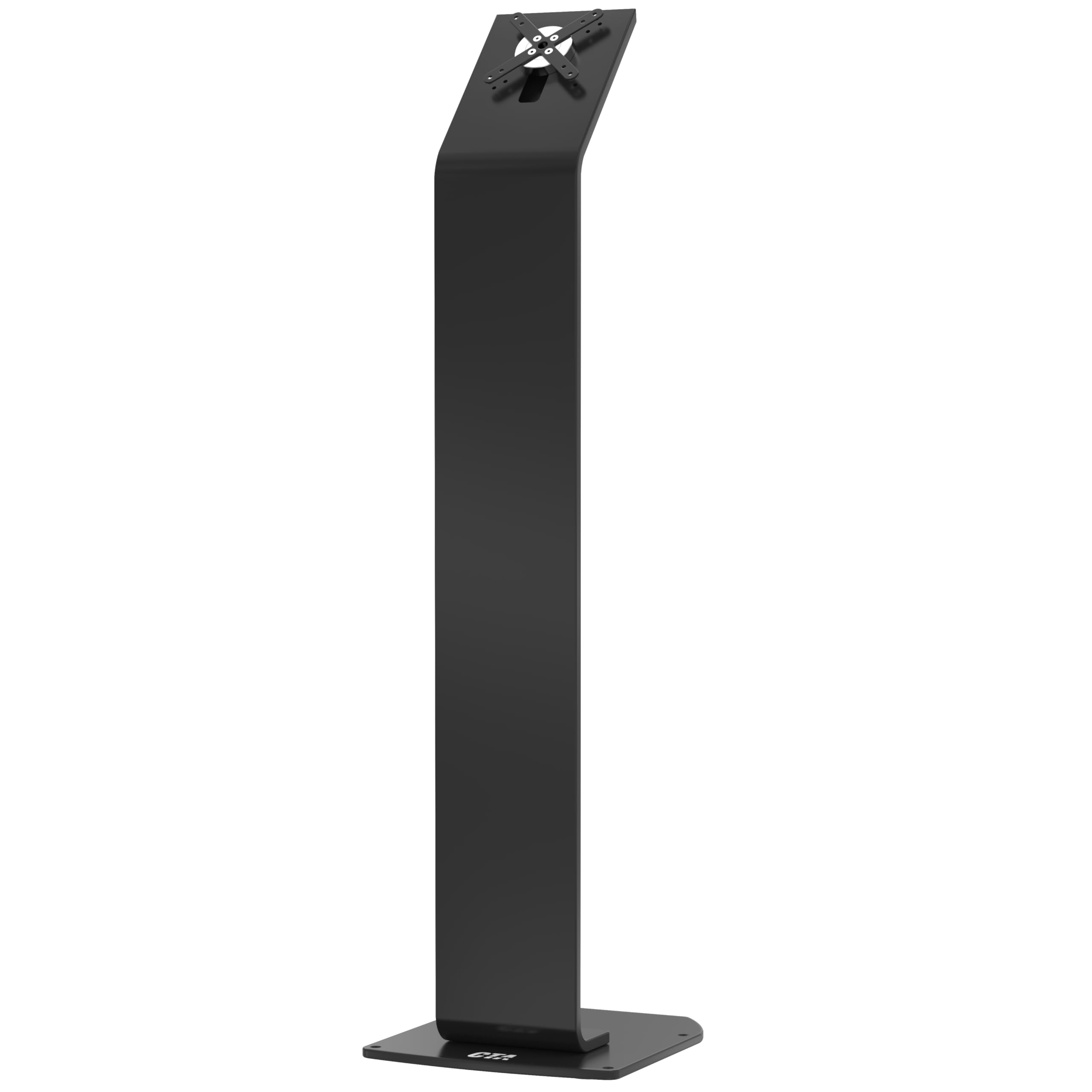 Heavy-Duty VESA Compatible Floor Stand Kiosk with Cable Management System - Scratch Resistant Weighted Base & Kitting Options (Black) | Perfect for Retail Displays, Trade Shows & Interactive Kiosks