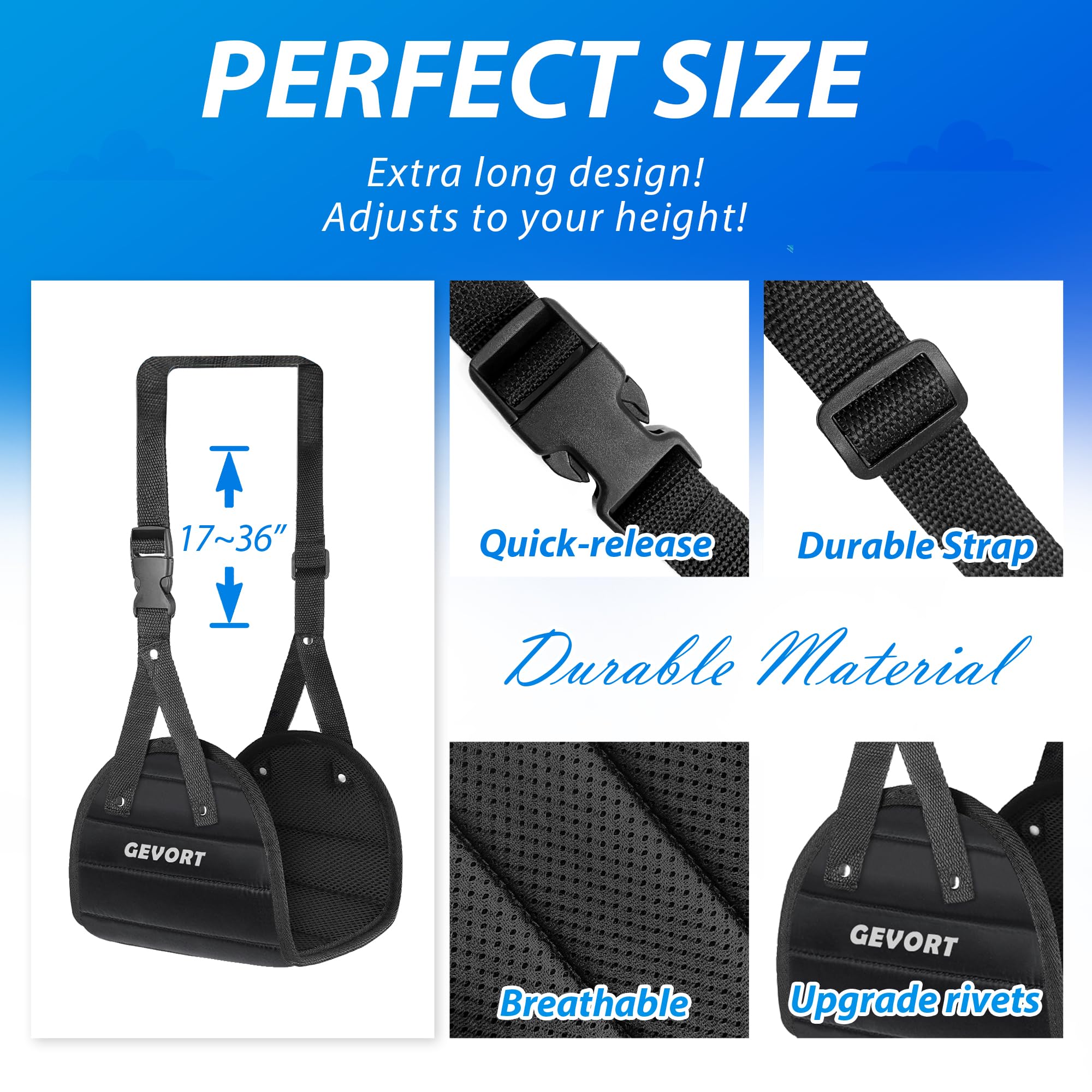 Airplane Foot Hammock for Travel - Adjustable Flight Foot Rest for Long Flights - Comfortable Leg Support for Women & Men - Perfect Travel Accessory & Gift Idea | Use on Planes, Trains & Road Trips
