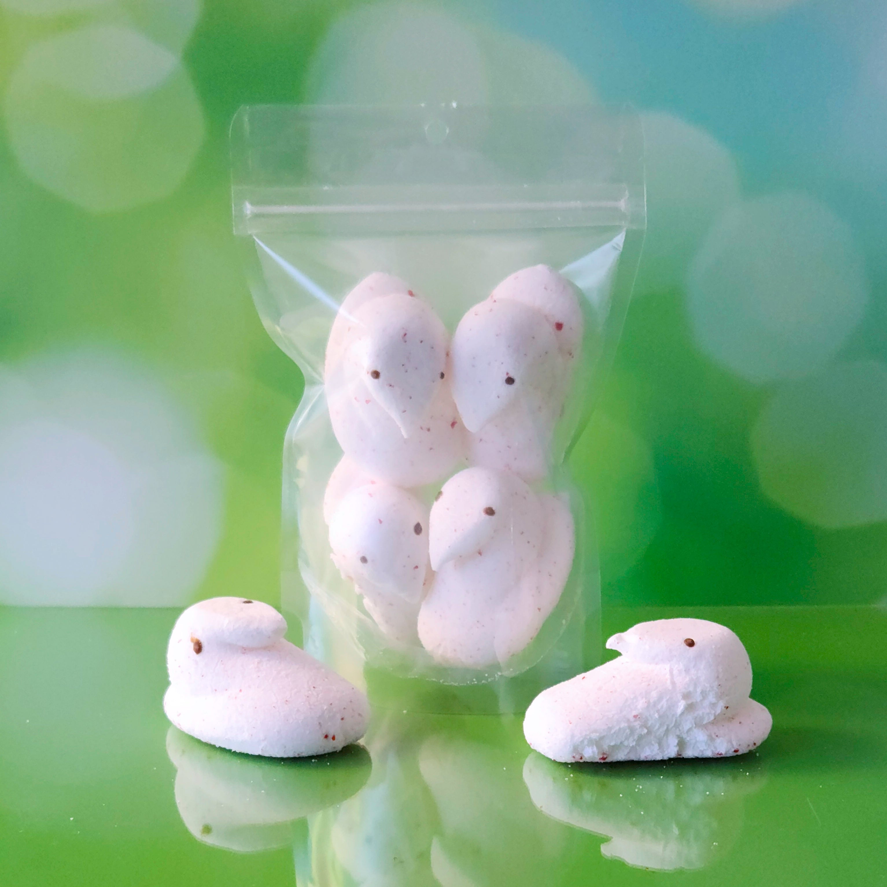 Freeze Dried Peppermint Pufflings Peeps Candy - Sweet & Crunchy Treat for Halloween, Easter & Party Favors | Perfect for Gifts, Snacking & Dessert Toppings