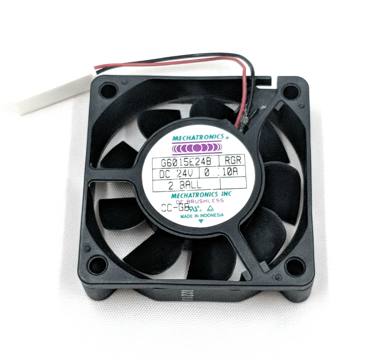 High Speed 24V DC Brushless Cooling Fan 60x60x15mm - Mechatronics G6015E24B for PC, Electronics & Server Cooling