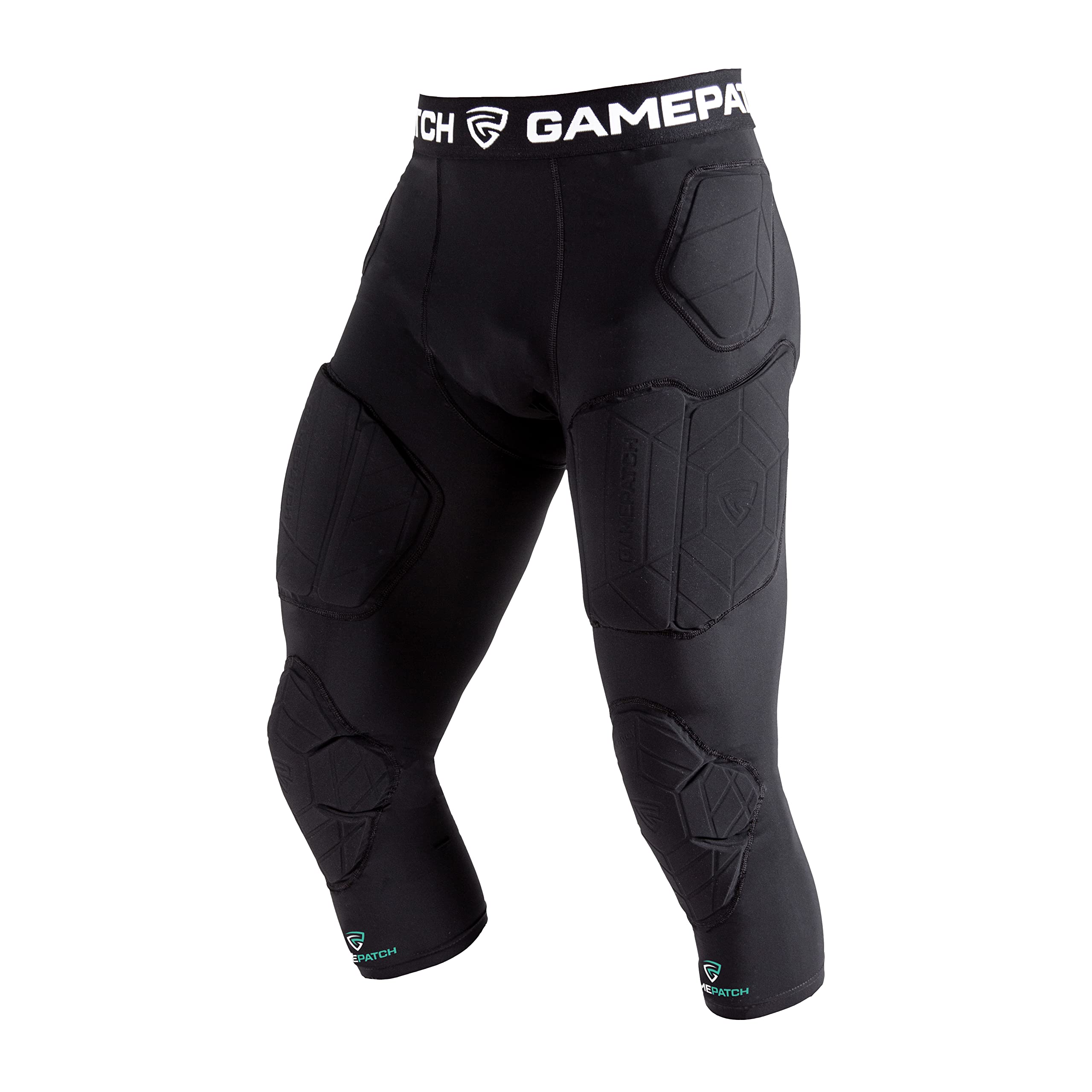 3/4 Compression Tights with Knee & Hip Protection | Shock Absorbing Technology for Men, Women & Kids | Perfect for Running, Yoga & Workouts