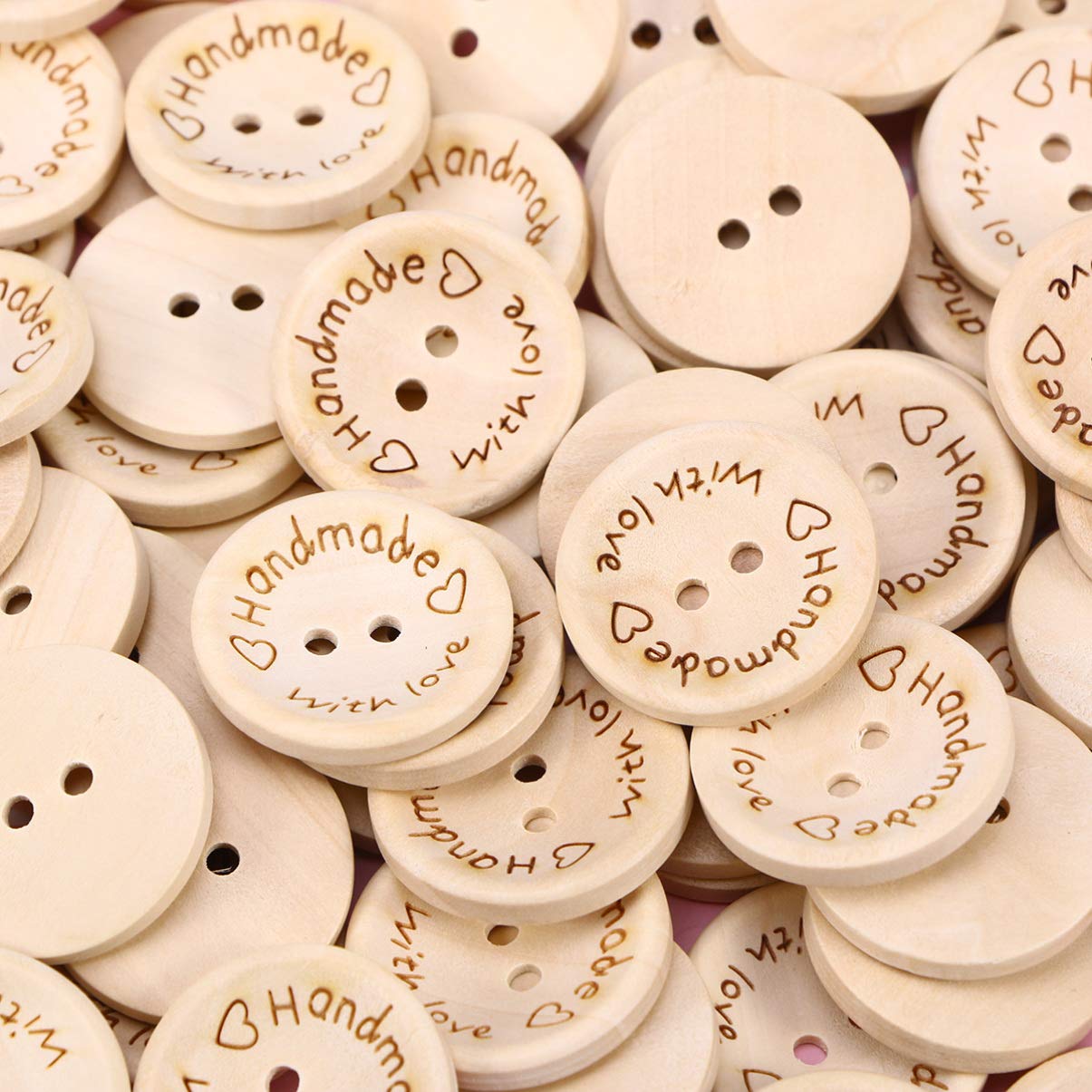 100pcs Natural Wooden Snap Buttons - Bowl Shaped Sewing Buttons for DIY Crafts, Clothing, and Home Decor - Perfect for Scrapbooking, Garment Making, and Handmade Accessories
