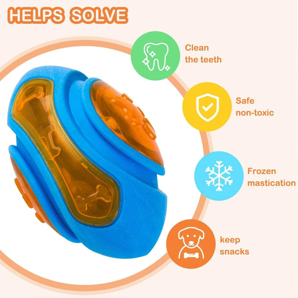 4 Pack Dog Squeaky Toys - Floating Pool & Beach Toys for Dogs - Interactive Fetch Play TPR Chew Toys - Perfect for Swimming, Outdoor Play & Water Activities