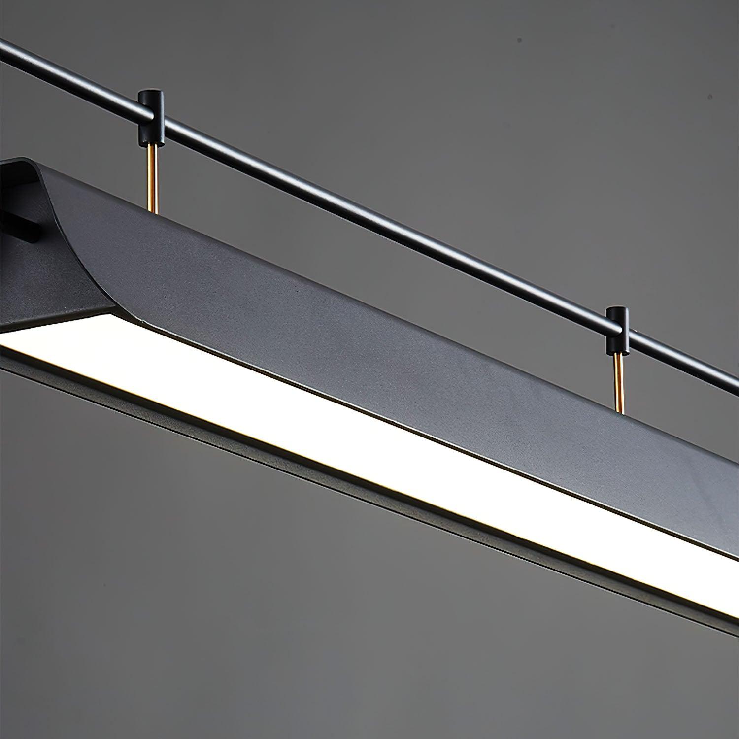Elegant Black LED Chandelier for Ceiling - Modern Crystal Hanging Light Fixture for Dining Room, Bedroom, or Living Room Decoration