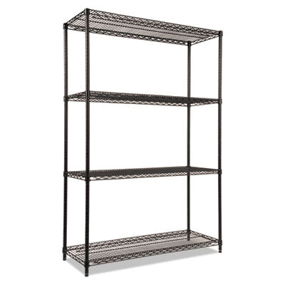 Alera® NSF Certified 4-Tier Industrial Wire Shelving Unit - 48