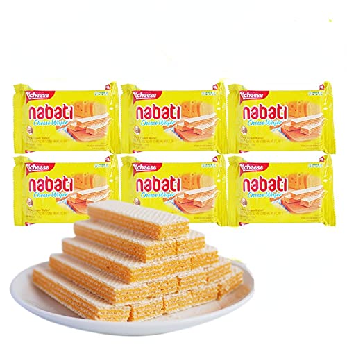 Delicious Vanilla Cheese Chocolate Wafer Cookies - 5 Pack Sandwich Snacks for Office, School & Travel | Crunchy Puffed Instant Treats