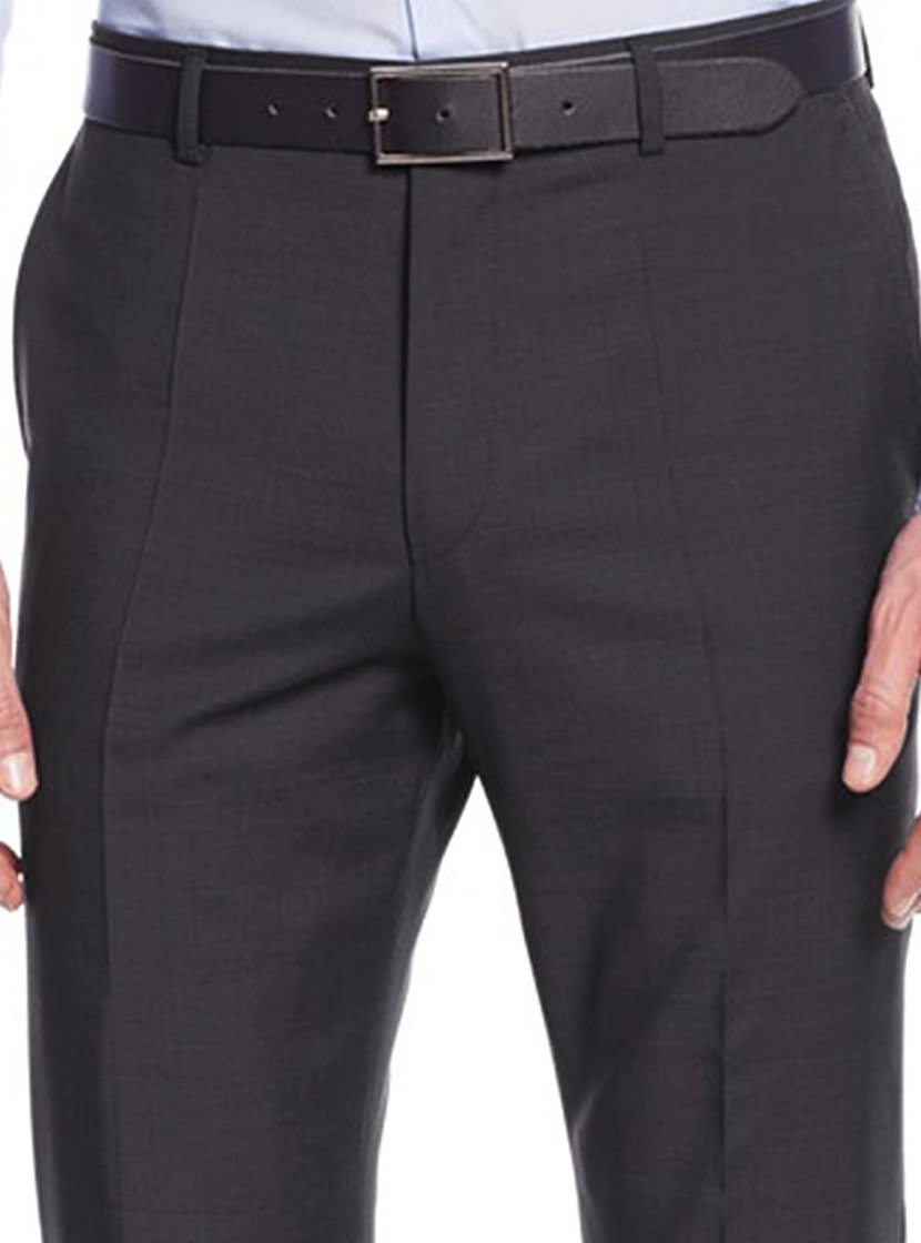 Nicoletti Men's Two Button 2-Piece Modern Fit Suit with Working Buttonholes Jacket - Perfect for Business Meetings, Weddings & Formal Events