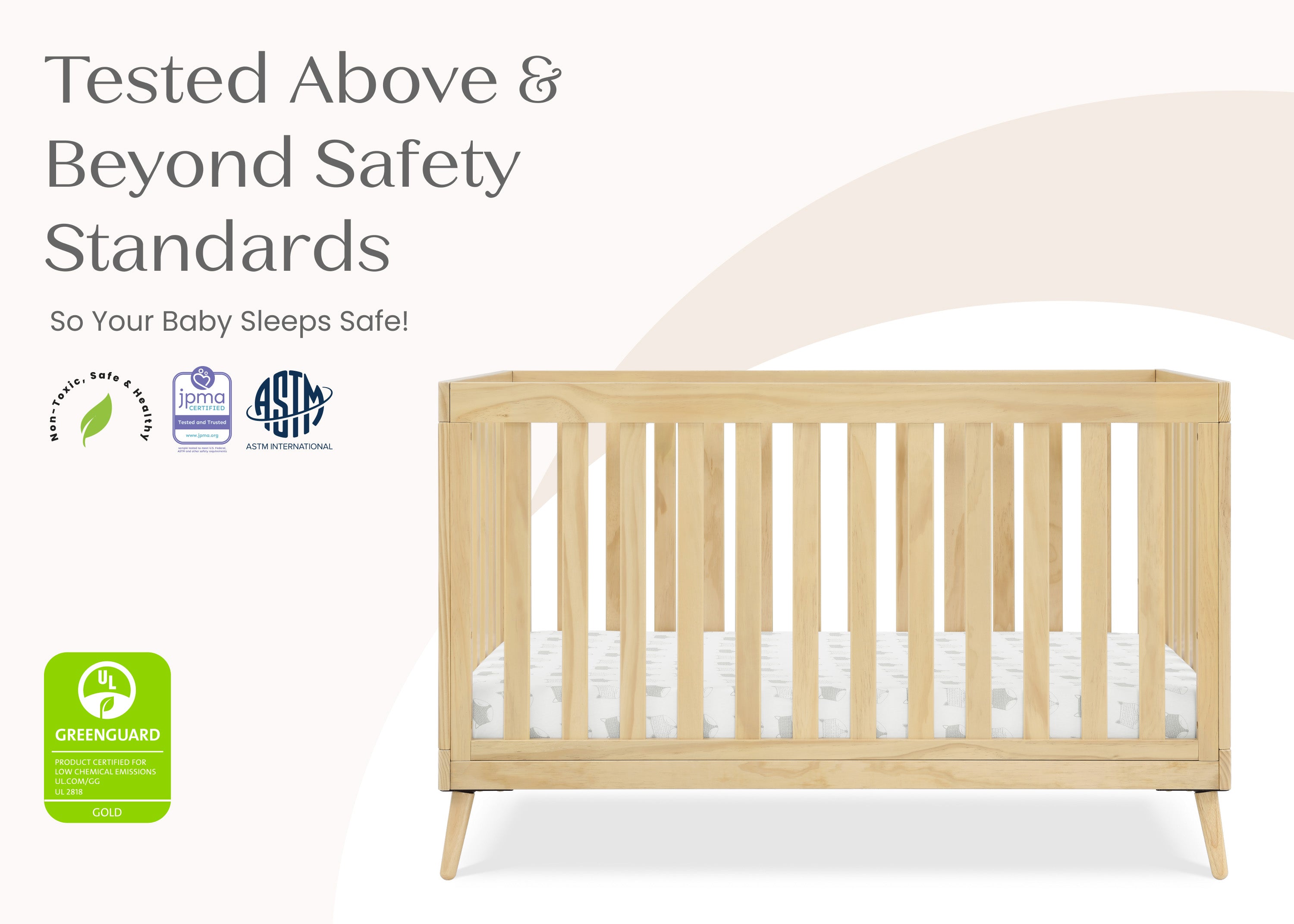 Essex 4-in-1 Convertible Baby Crib - Toddler Bed, Daybed & Full-Size Bed Conversion - Safe Nursery Furniture for Newborns & Kids - Perfect for Bedrooms, Daycare & Guest Rooms