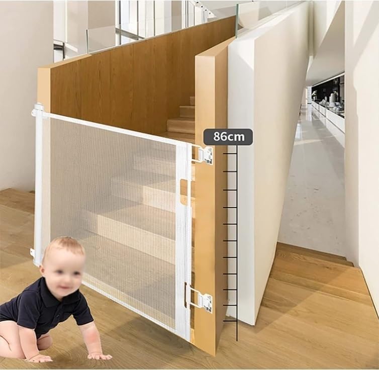 Stair Safety Net for Dogs - 3M (300cm) Black Pet Stair Railing Protection & Fence Barrier - Perfect for Baby Proofing, Home Safety, and Pet Protection