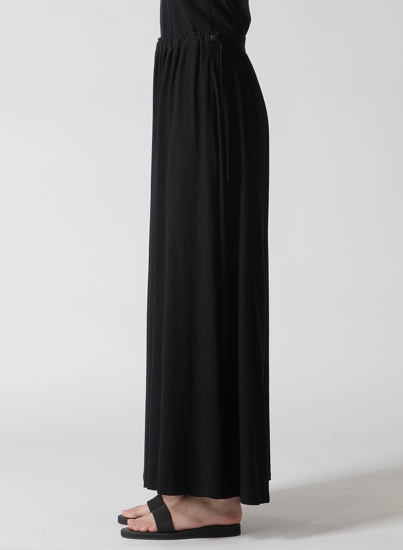 Soft Cotton Single Jersey Skirt with Gathered Waist - Comfortable & Stylish Women's Midi Skirt for Casual Wear, Work, and Summer Outfits