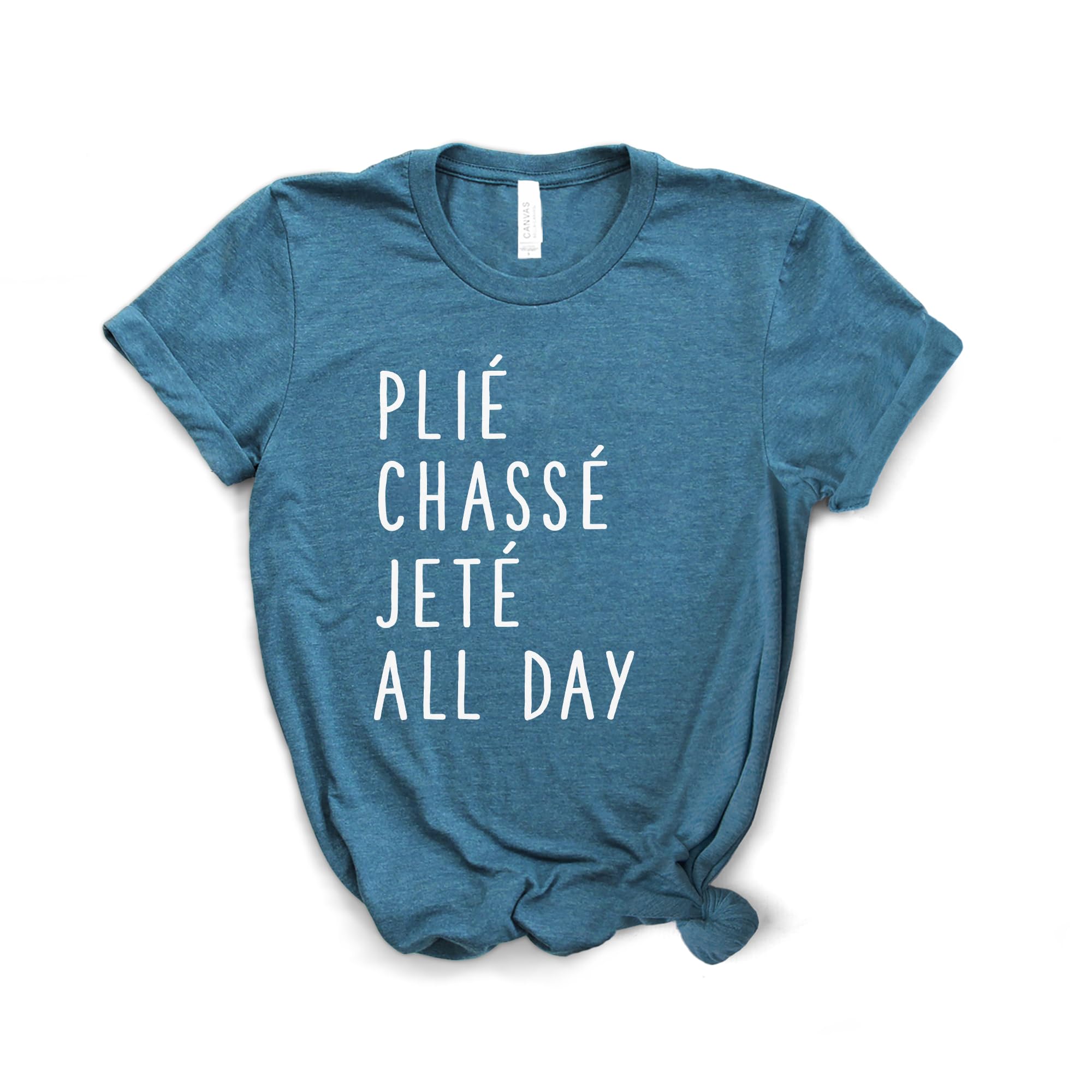 Plié Chasse Jete Ballet Dance Shirt - Softstyle Unisex T-Shirt for Ballerinas & Dancers - Perfect Gift for Dance Lovers - Ideal for Ballet Class, Dance Practice & Casual Wear