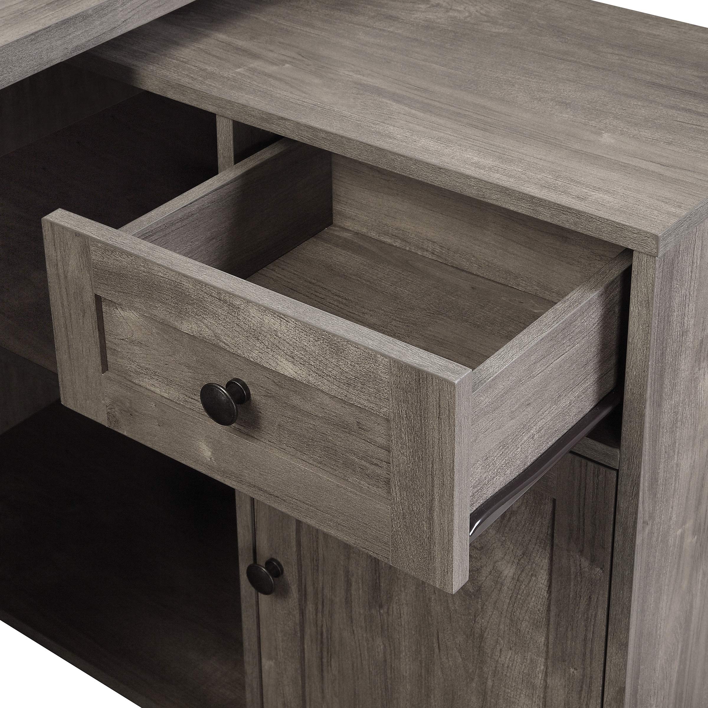 OSP Home Furnishings Waverly Home Office Desk - Scottish Alder Wood Writing Desk with Storage Drawer | Perfect for Small Spaces, Remote Work & Study Rooms