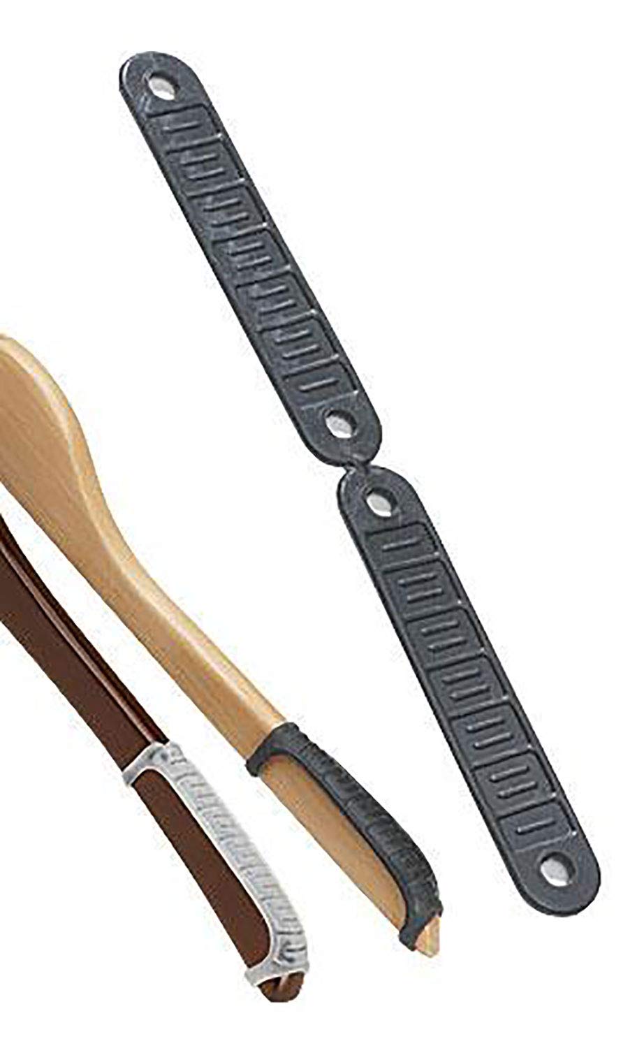 Non-Slip Black Rubber Hanger Strips - Pack of 200 | Prevent Clothes from Slipping Off Hangers | Perfect for Closet Organization & Retail Display
