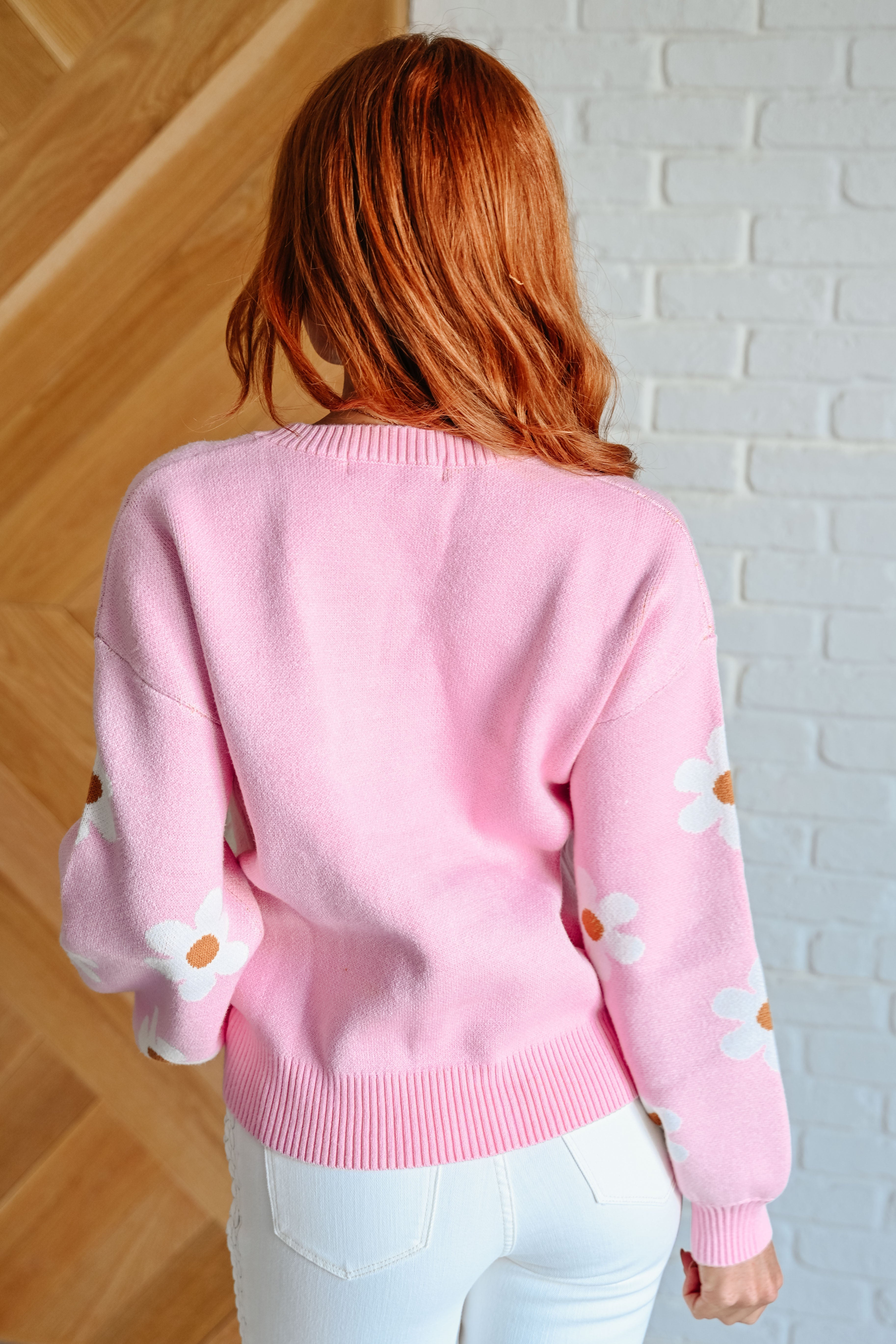 Floral Sweater for Women - Soft & Comfortable Knit Pullover with Elegant Floral Design | Perfect for Casual Outfits, Office Wear & Fall Fashion