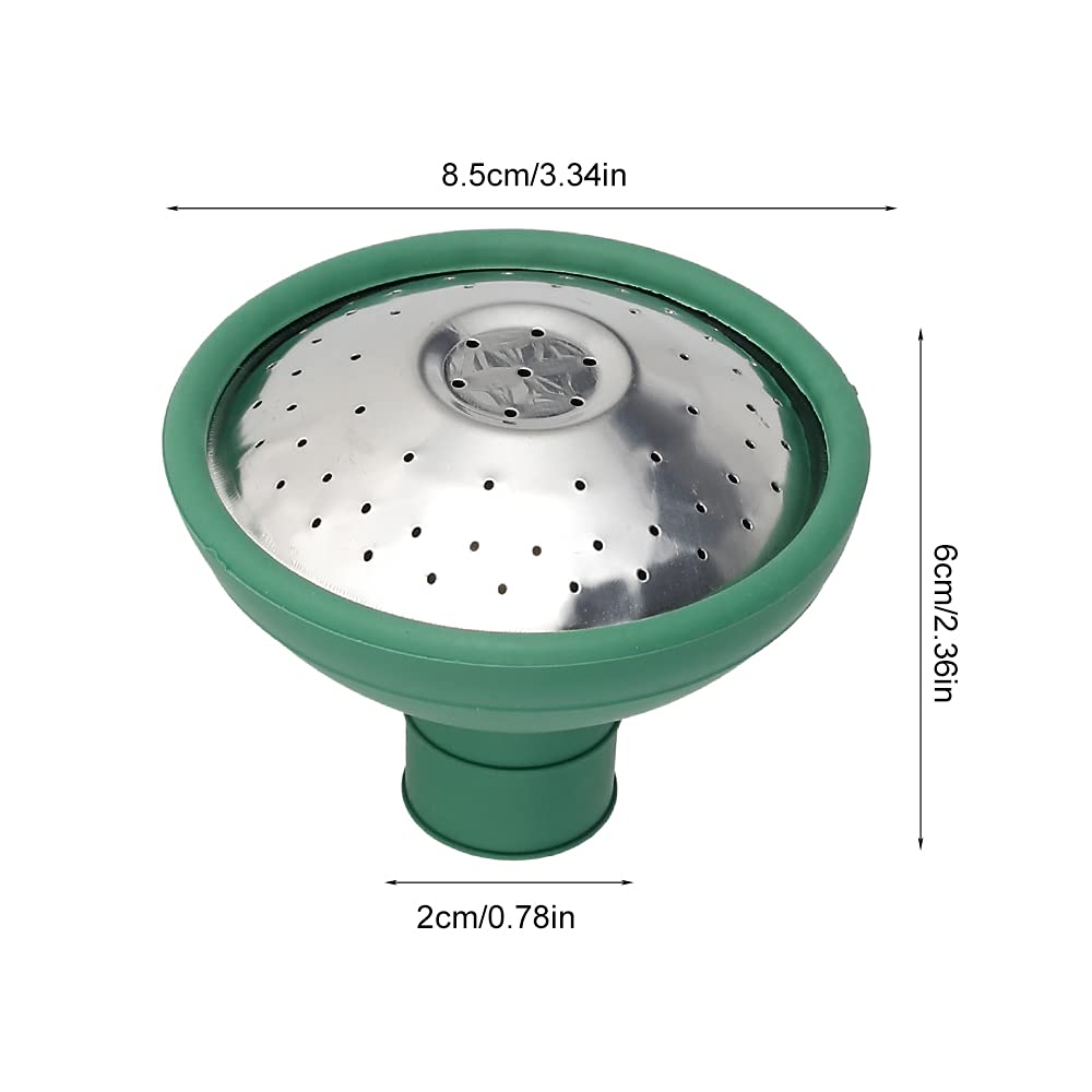 Fyrome Universal Metal & Rubber Garden Watering Can Rose Head Nozzle - 2 Pack Replacement Spout Cap for Most Watering Jugs | Perfect for Indoor Plants, Outdoor Flowers, and Lawn Care