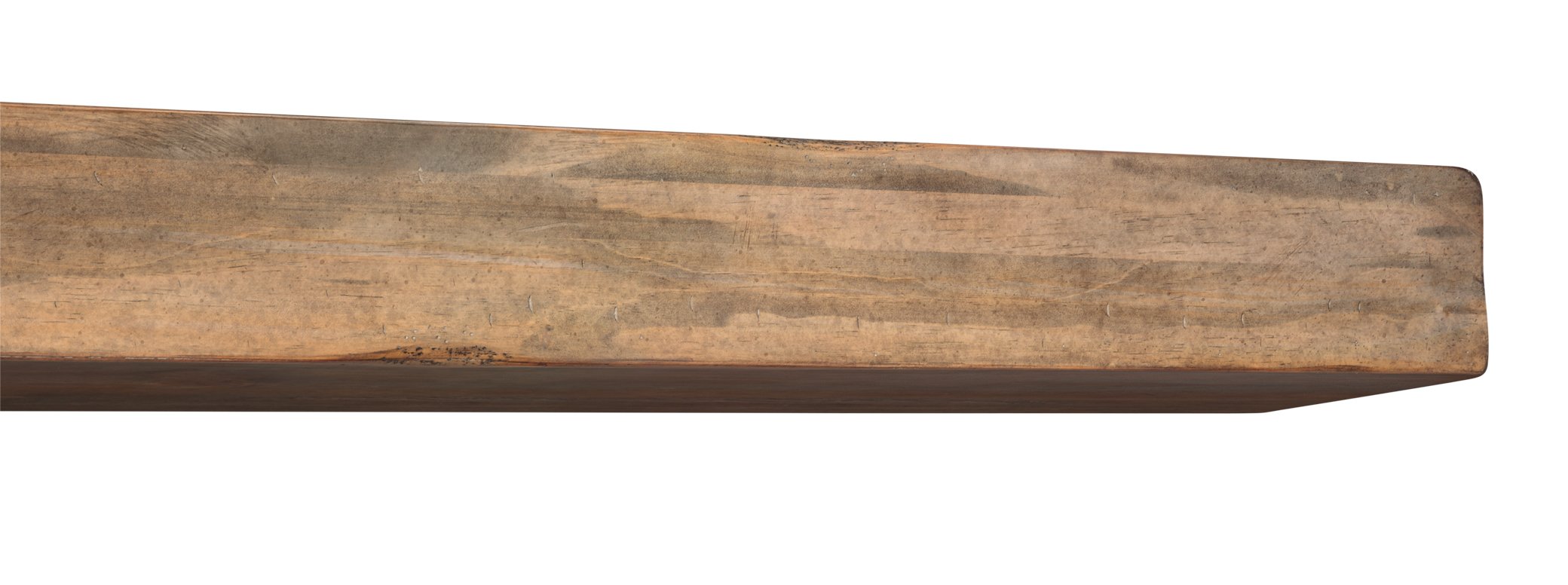 Pearl Mantels 412-48-10 The Shenandoah 48-Inch Wooden Shelf/Mantel Shelf - Rustic Distressed Dune Finish - Perfect for Fireplace Mantels, Living Room Decor & Farmhouse Style Homes