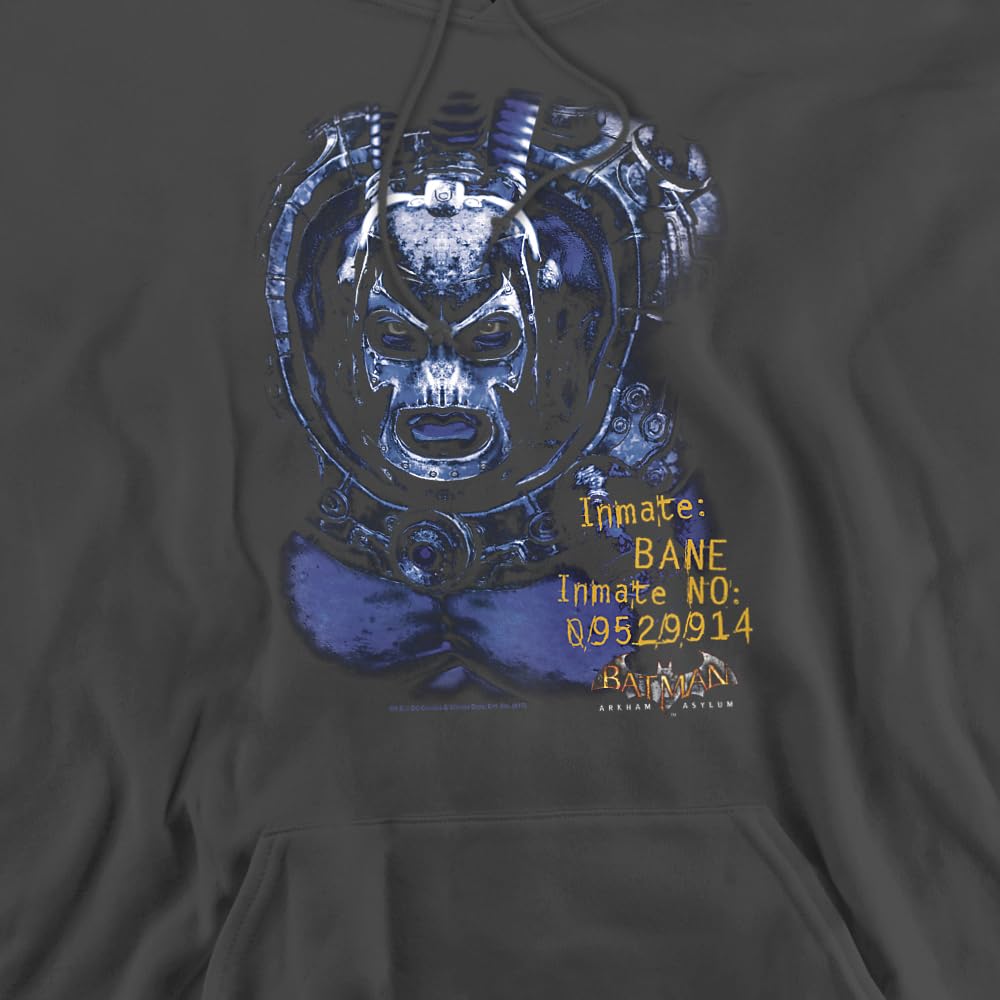 Trevco Batman Arkham Bane Unisex Adult Pullover Hoodie - Superhero Costume & Casual Wear for Cosplay, Halloween, and Everyday Fashion