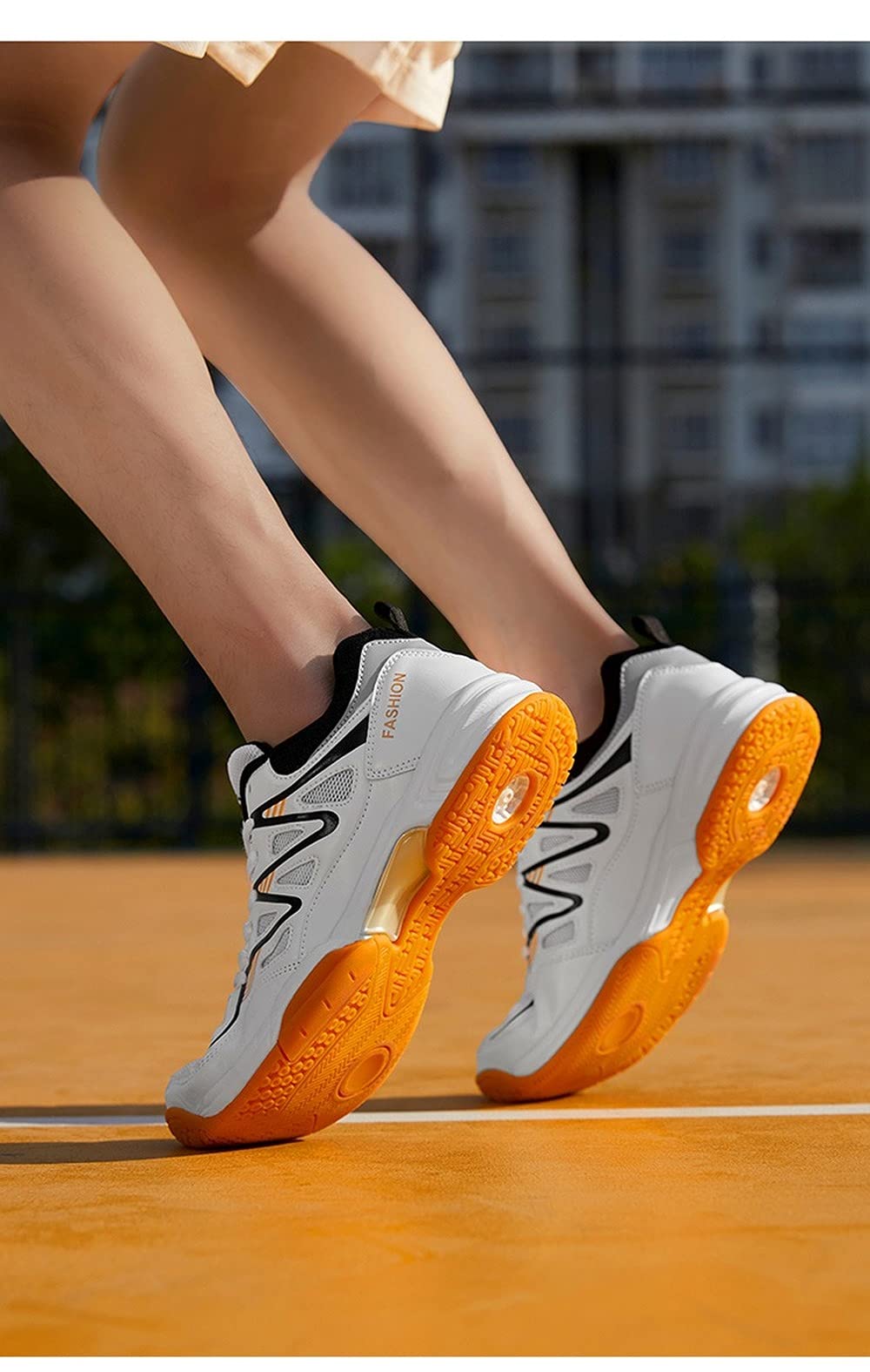 **Men's Indoor Court Training Shoes for Badminton, Tennis, Squash & Volleyball - Lightweight Non-Slip Sports Sneakers for Gym & Casual Wear**